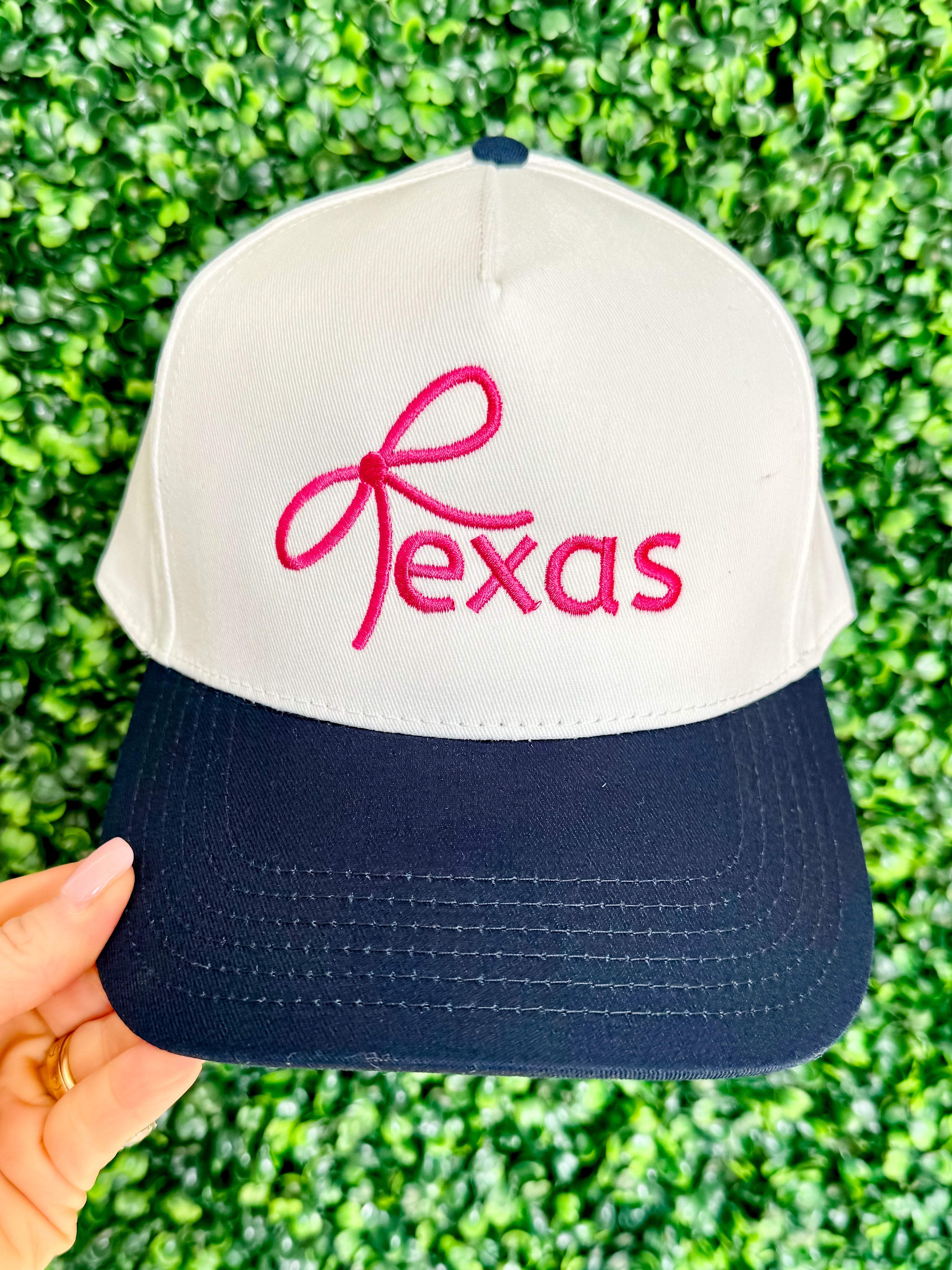 Texas Bow Navy Hat