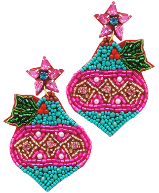 Ornament Seedbead Earrings