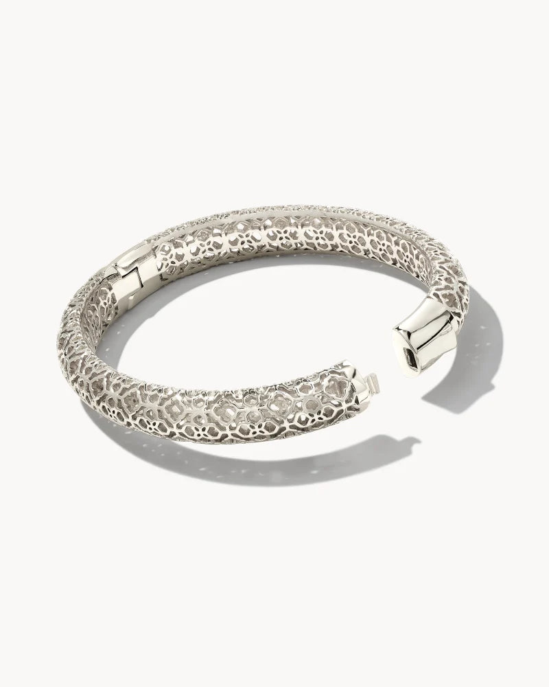 Abbie Bangle Bracelet in Silver S/M