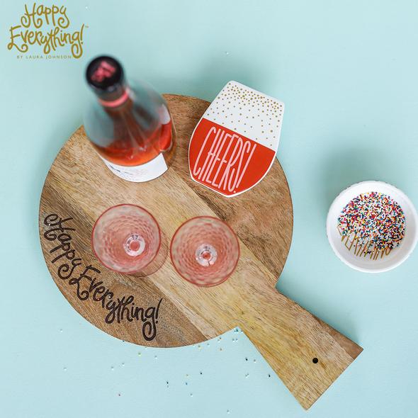 Happy Everything Mini Wooden Serving Board