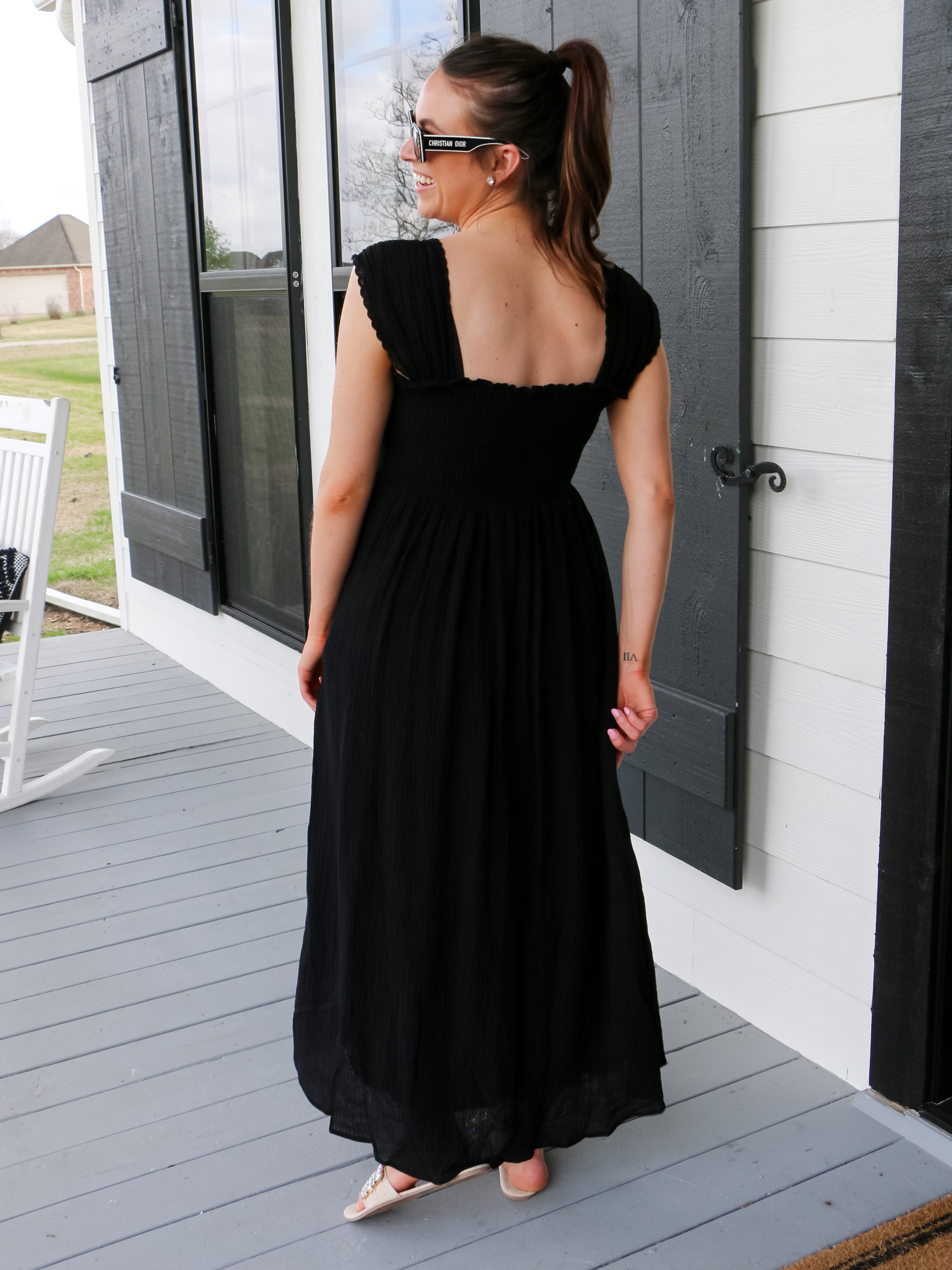 One More Round Black Dress
