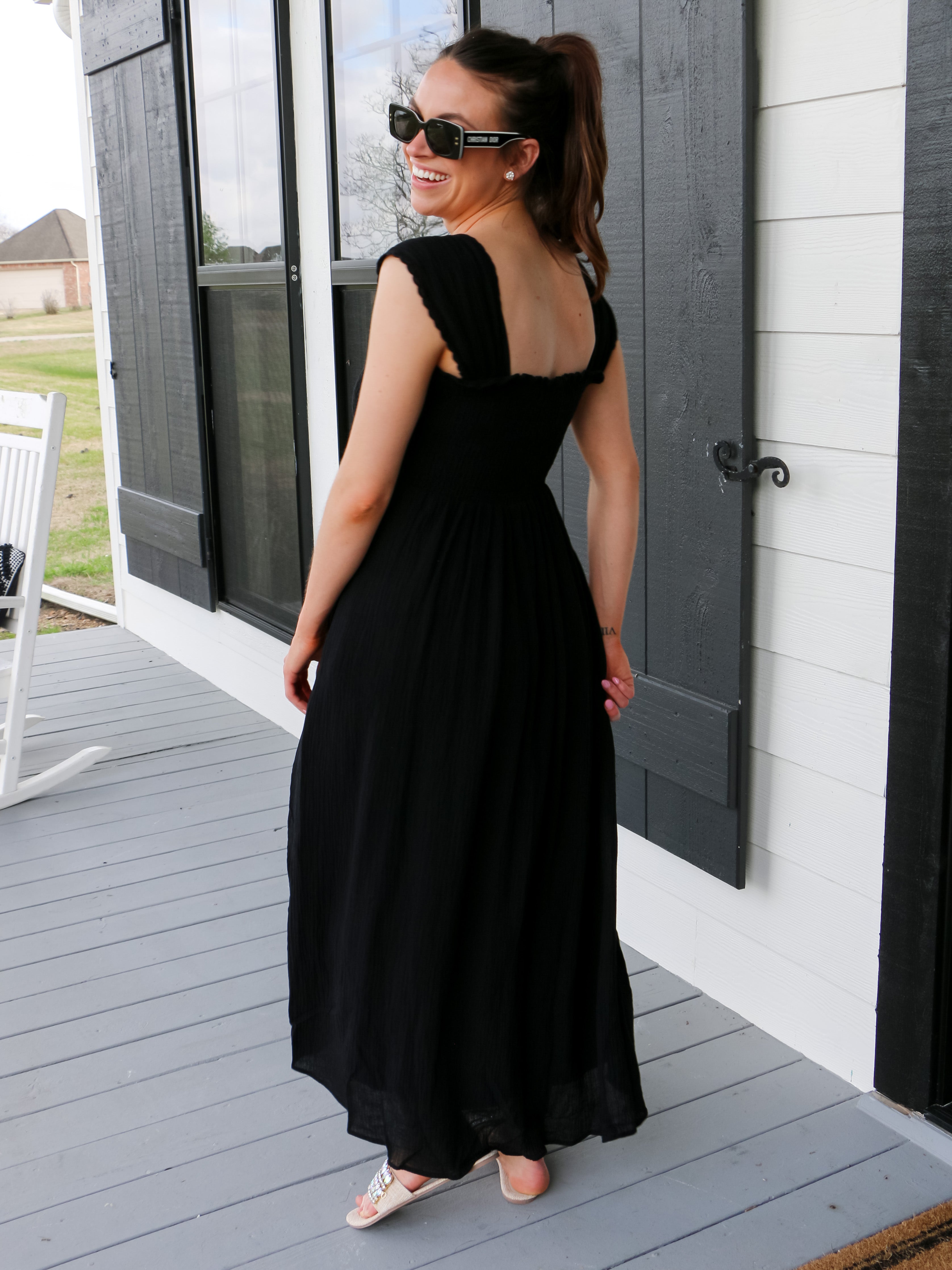 One More Round Black Dress