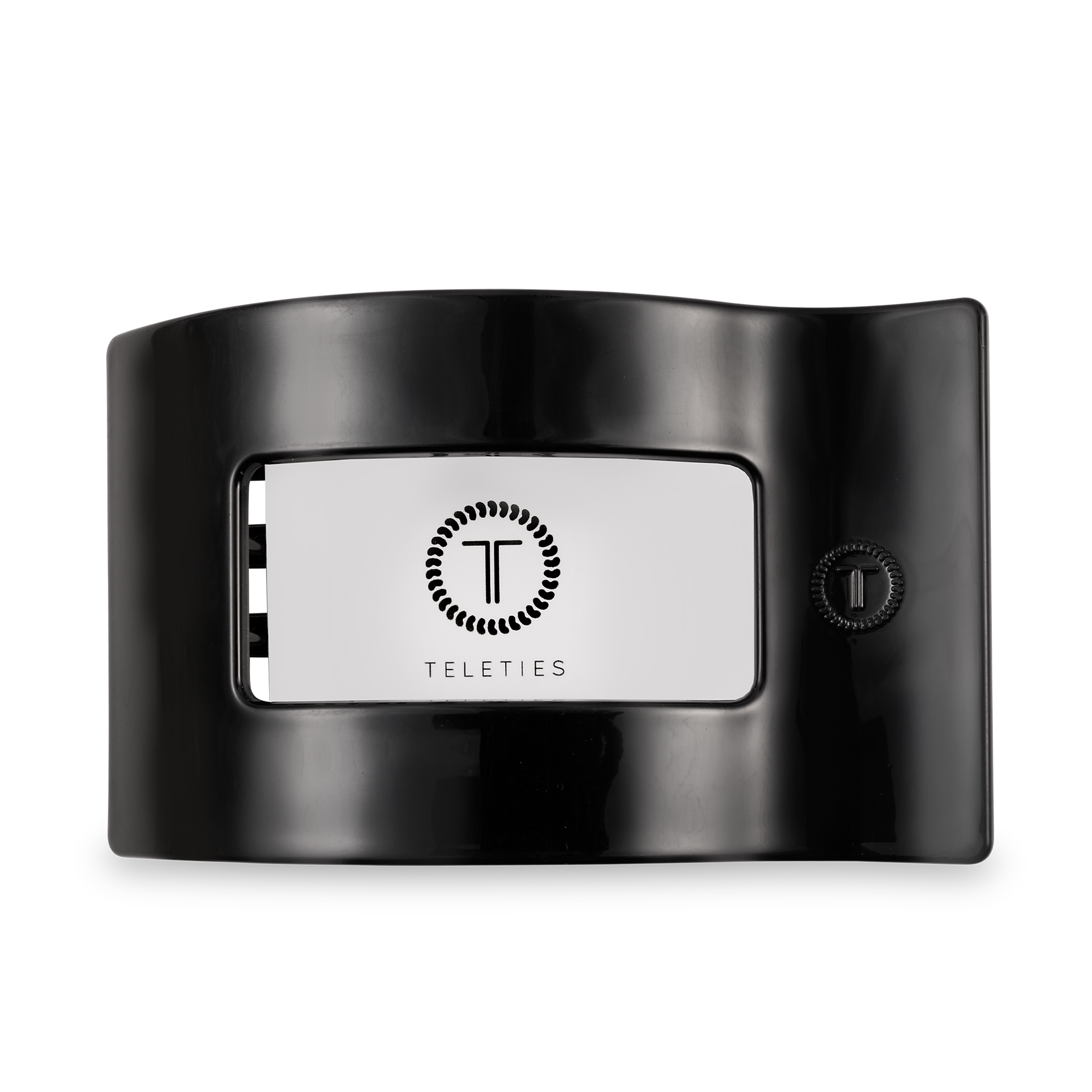 Flat Rectangle Hair Clip | Large | Jet Black