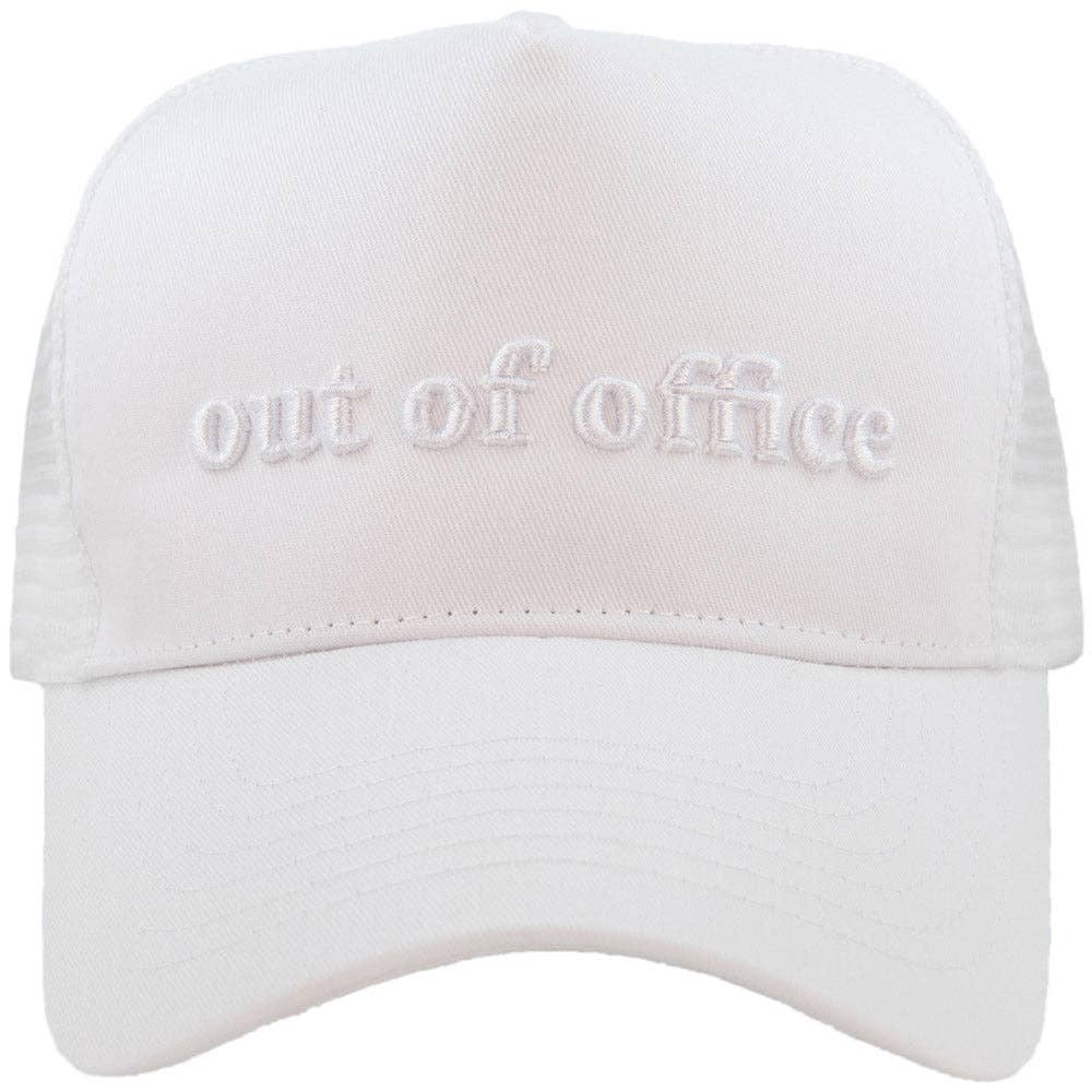 Out of Office Embroidered Trucker Hat