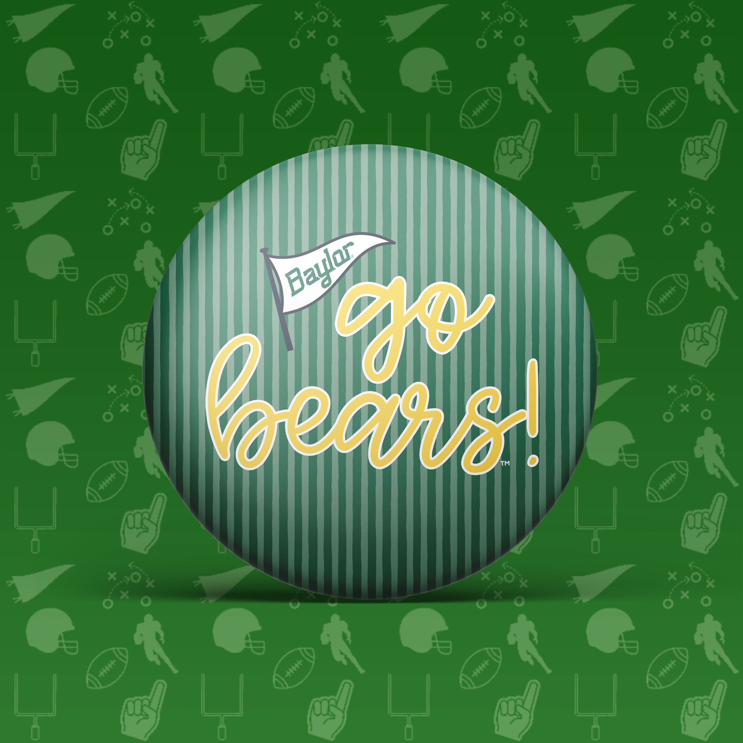 Baylor University Game Day Buttons | Gameday Pins