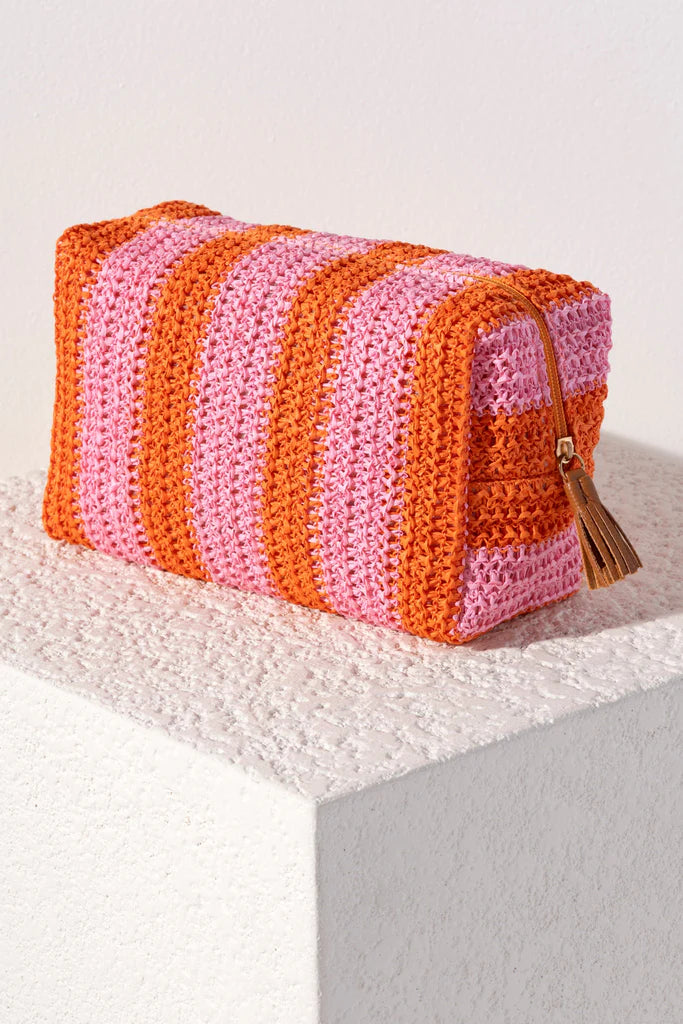 Filomena Zip Up Pouch in Candy