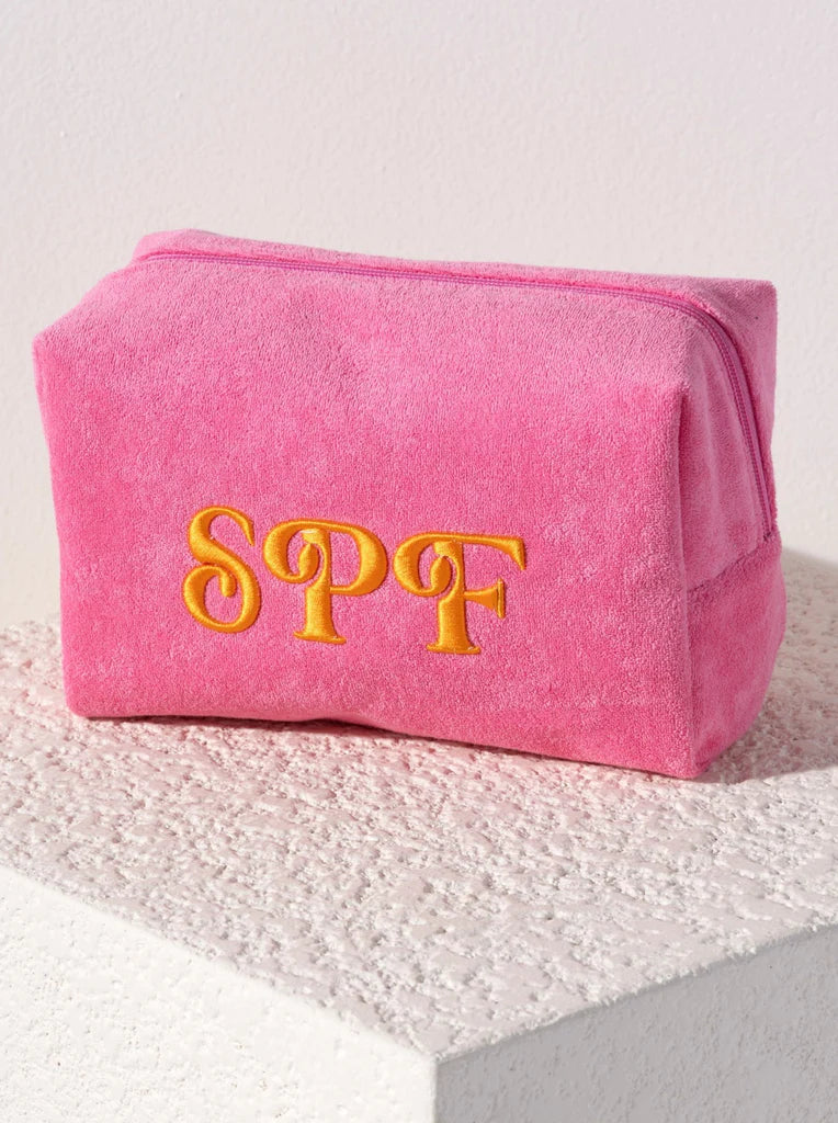 SPF Pink Zip Up Pouch