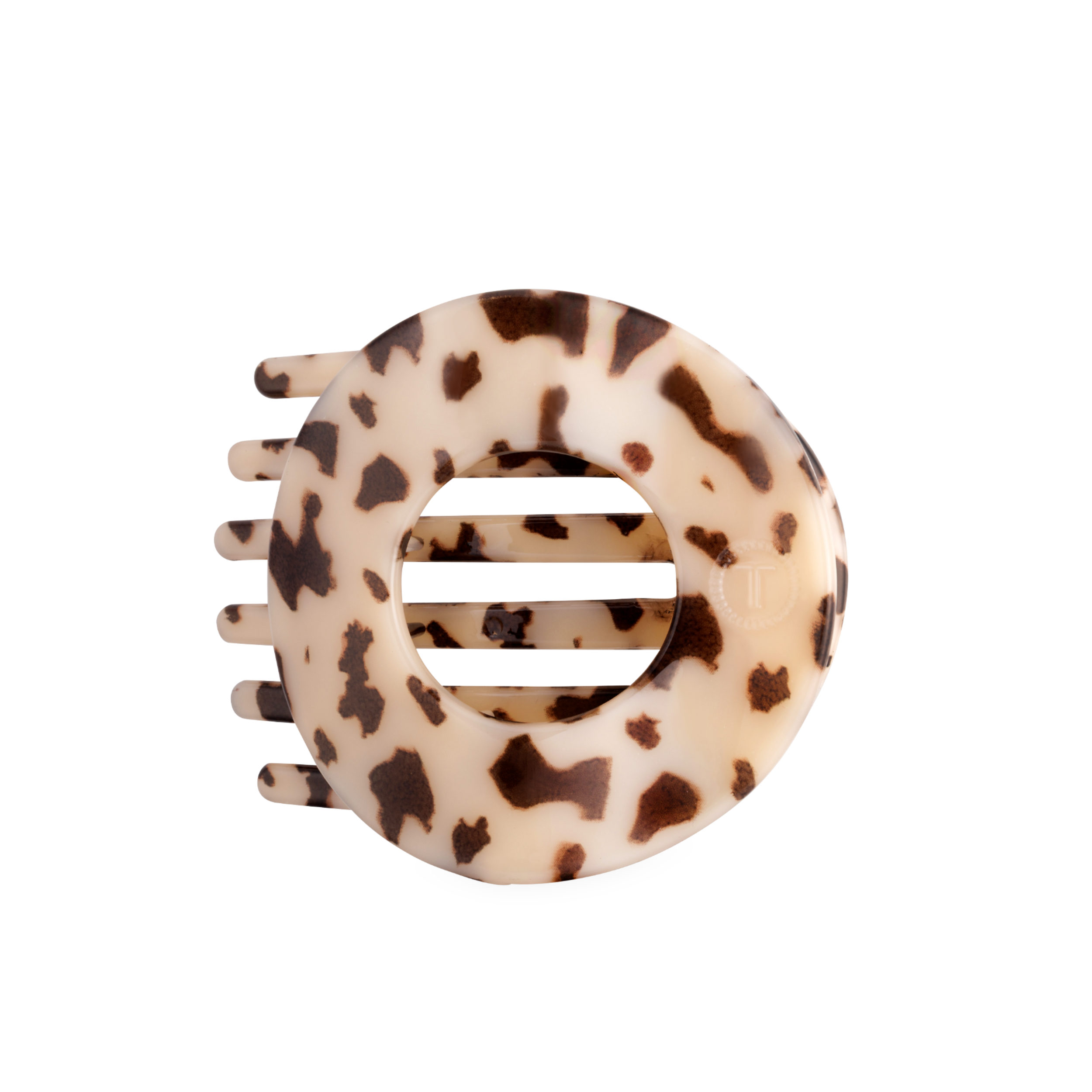 Blonde Tortoise | Large | Flat Circle Hair Clip