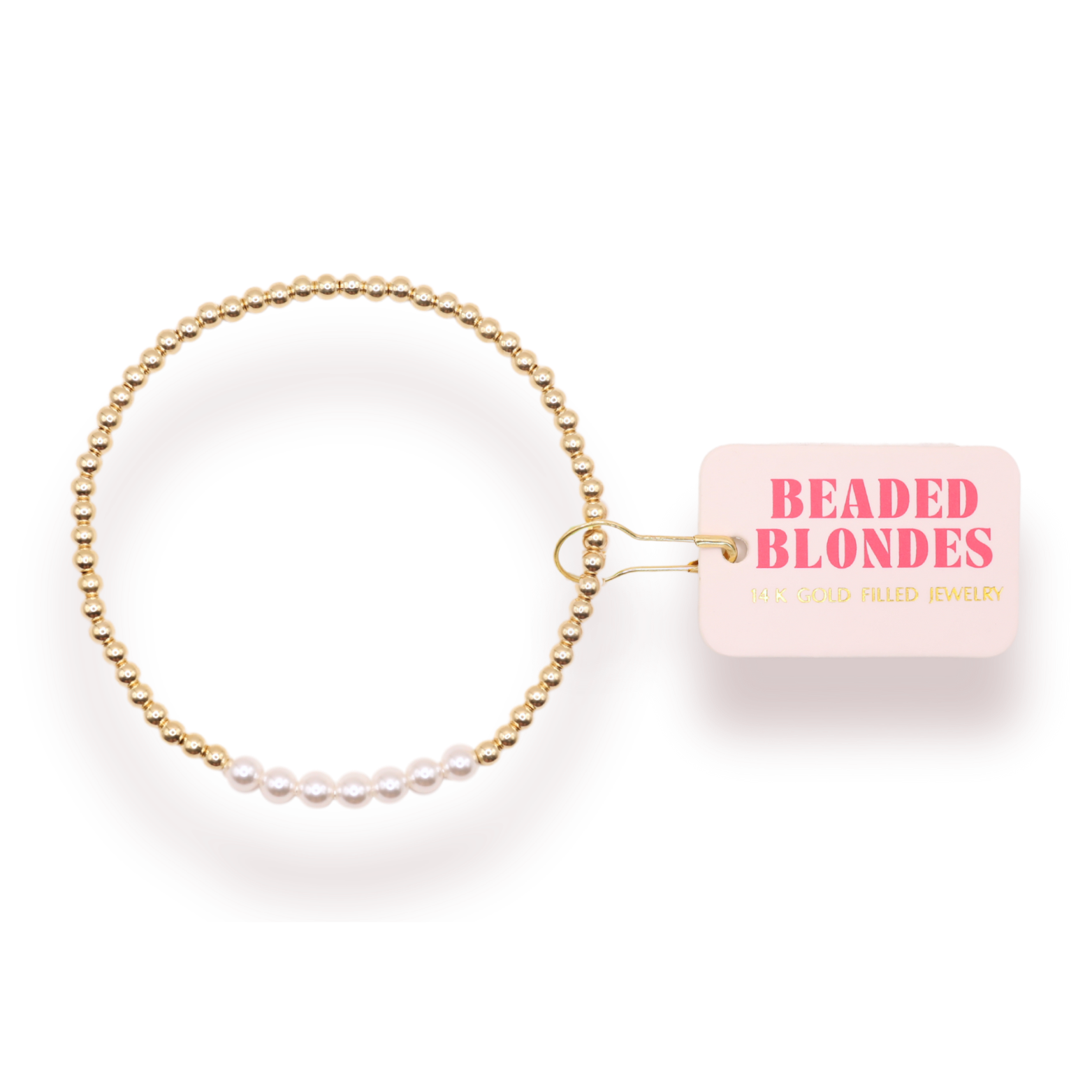 Sophia Pearl Bracelet in Gold: Petite 6.25 inch