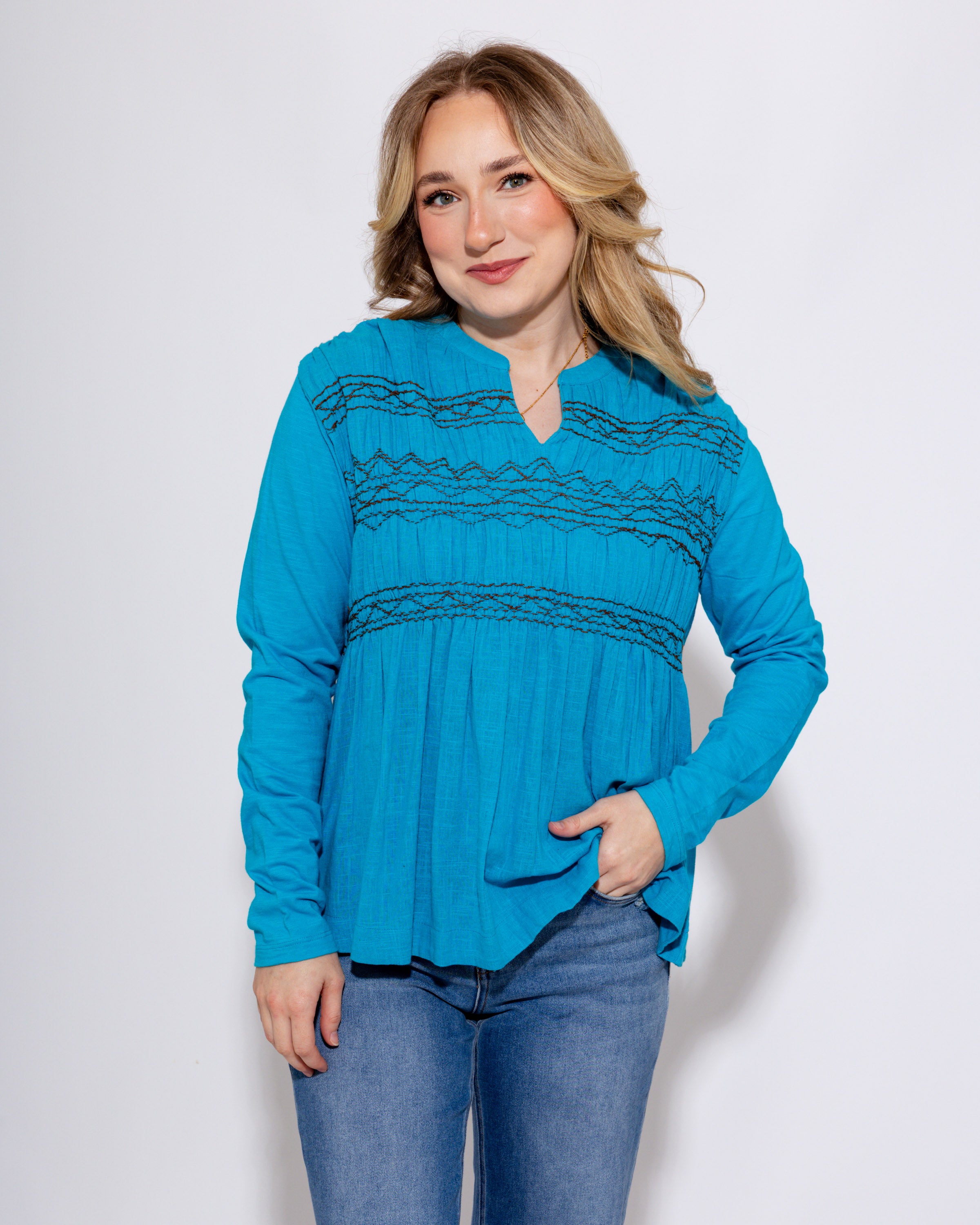Ivy Jane | Wait For Me Top in Turquoise