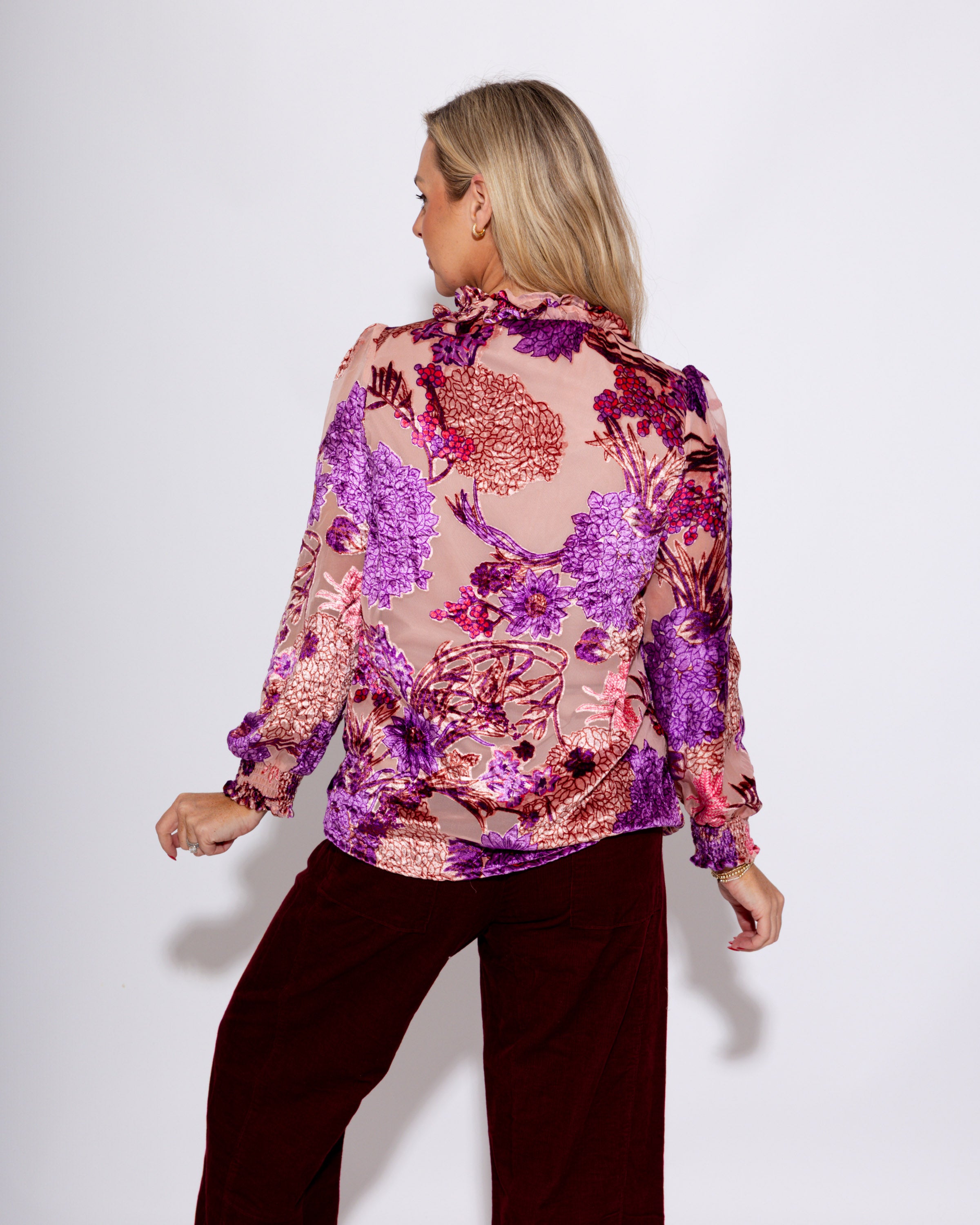 Ivy Jane | Mock Neck Burn Out Top
