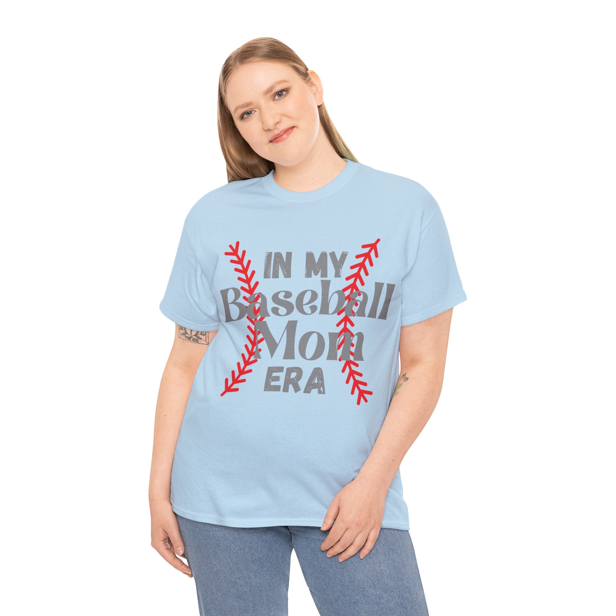 Baseball Mom Era Unisex Heavy Cotton Tee