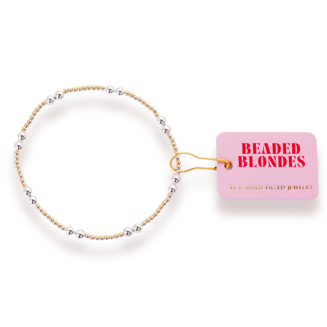 Leah Bracelet in Gold with Silver