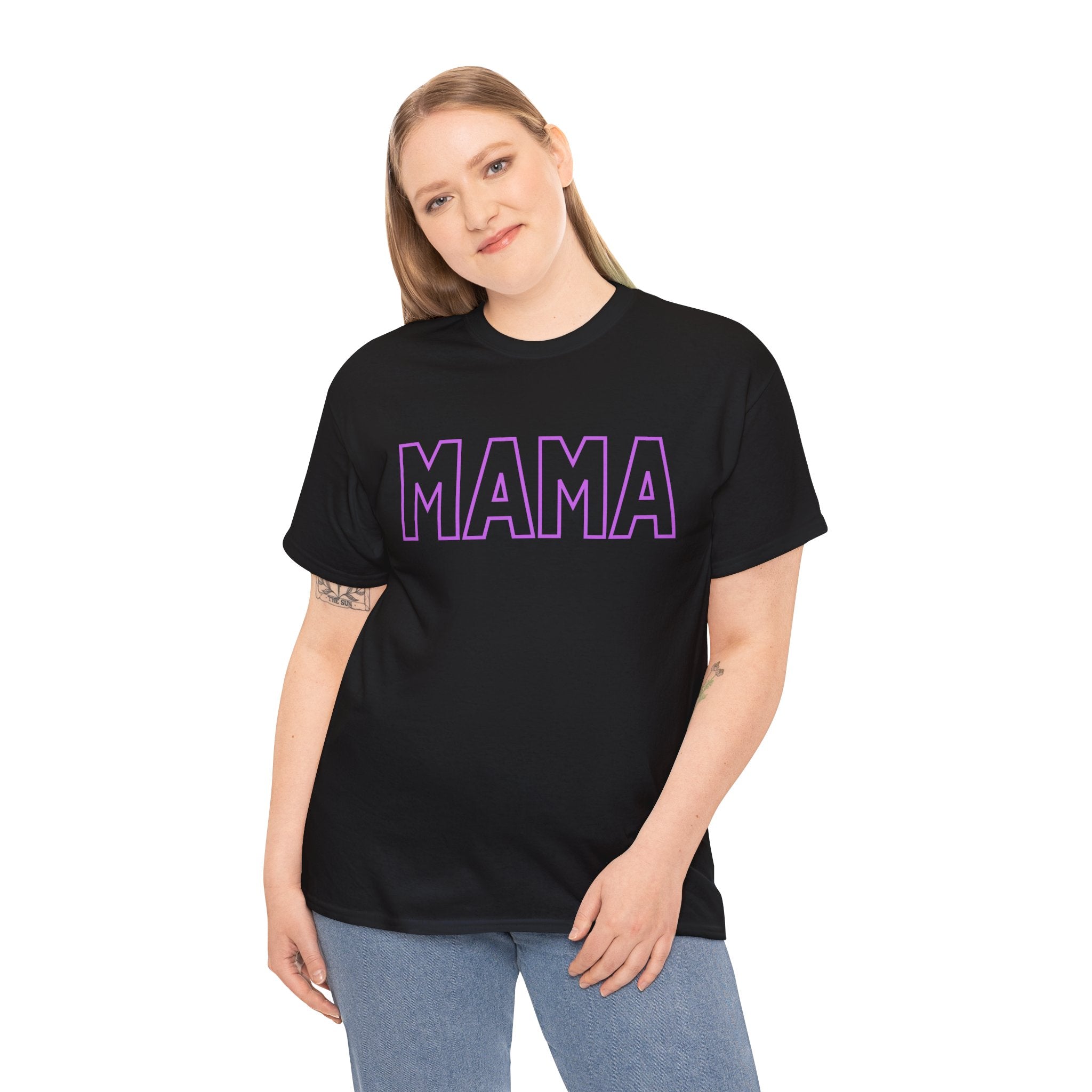 Purple MAMA Heavy Cotton Tee