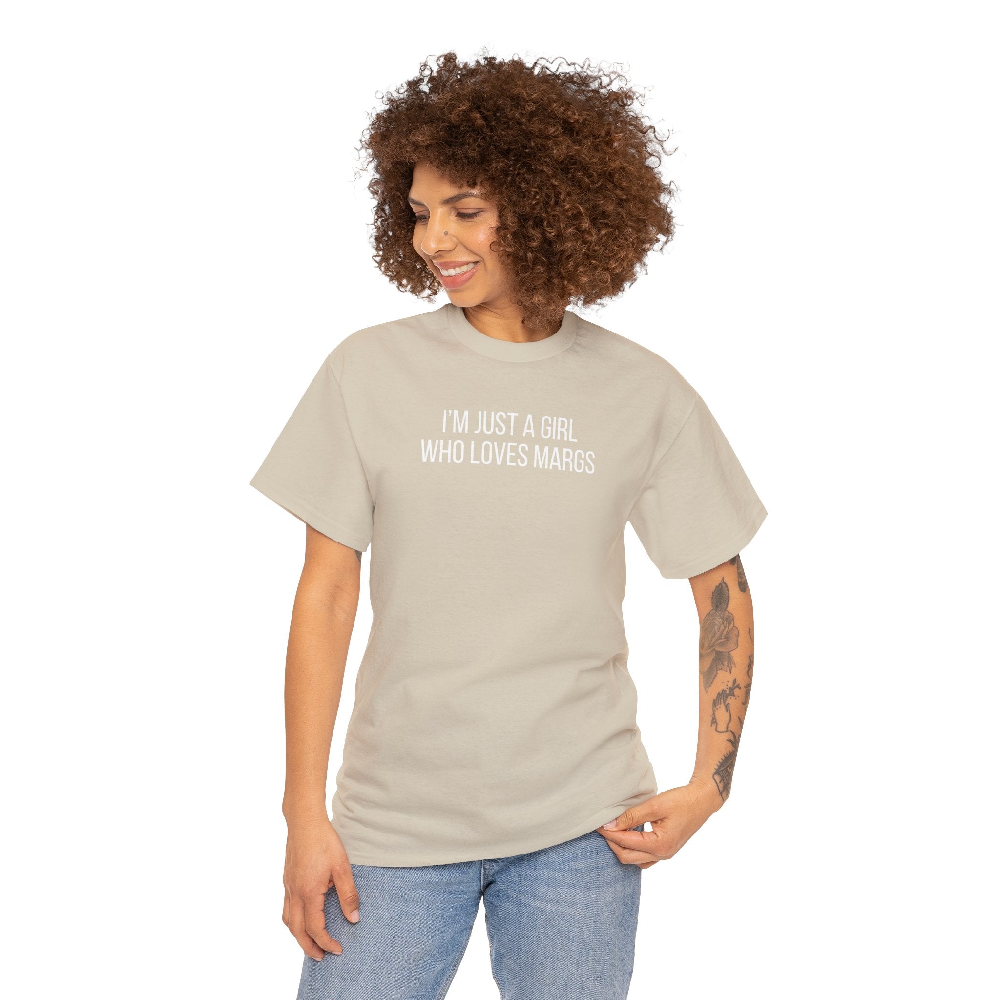 Just a Girl Margs Unisex Heavy Cotton Tee
