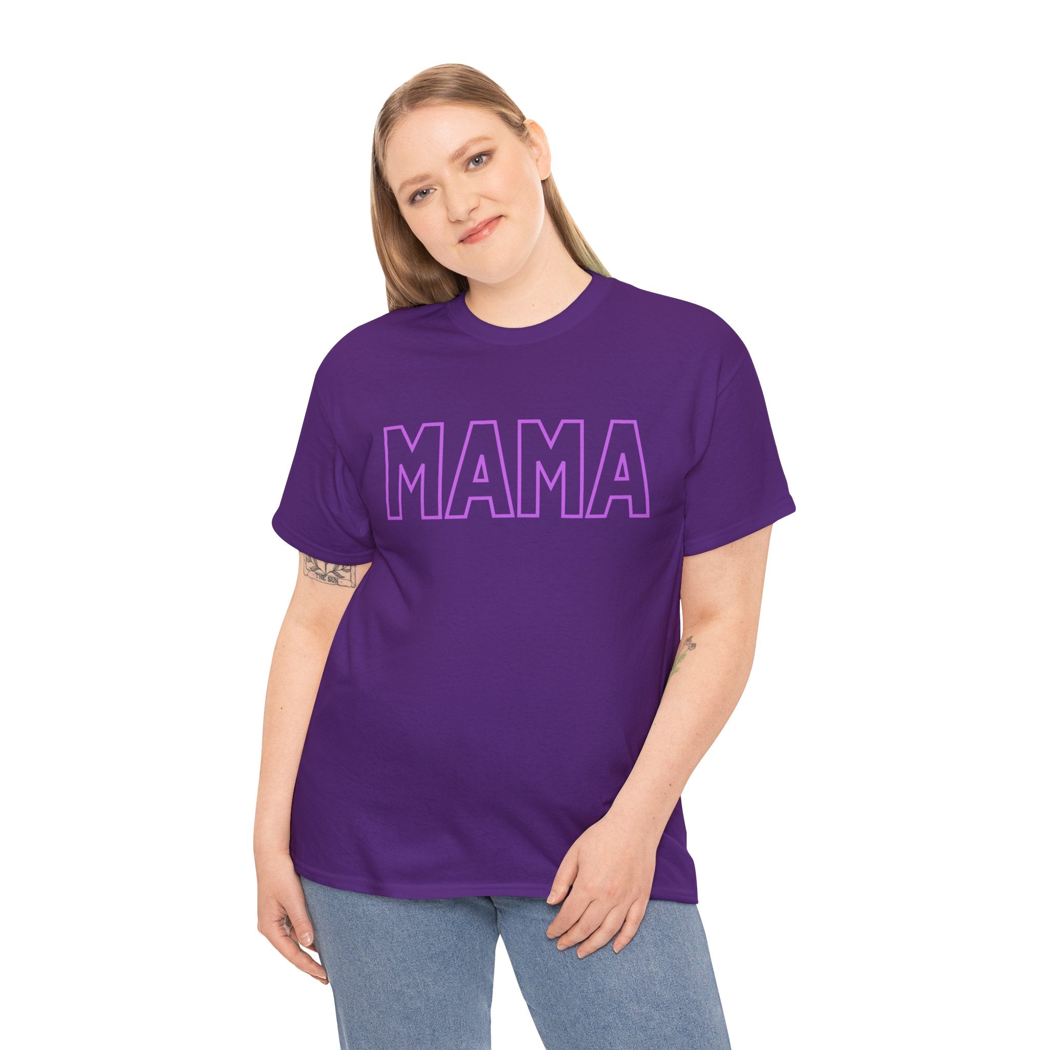 Purple MAMA Heavy Cotton Tee