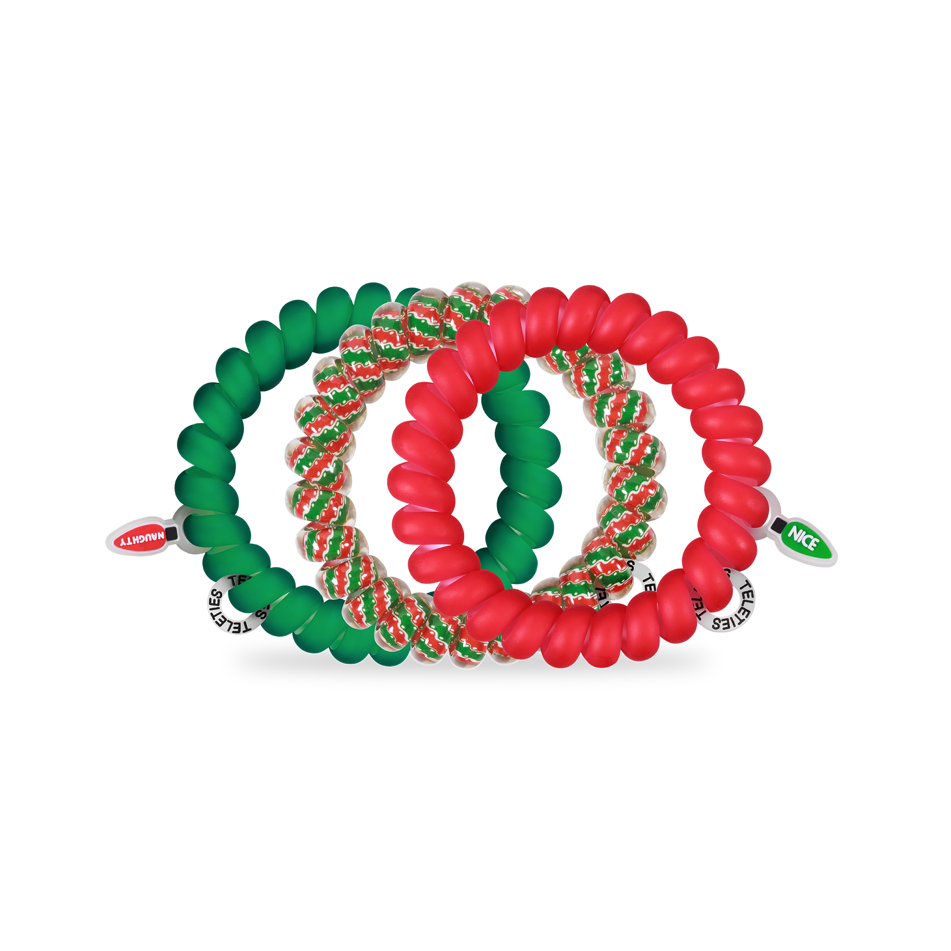 Spiral Hair Coils | Large | Naughty or Nice Hair Ties