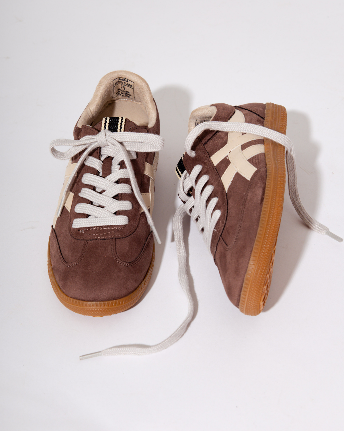Sasha Sneaker in Brown Suede