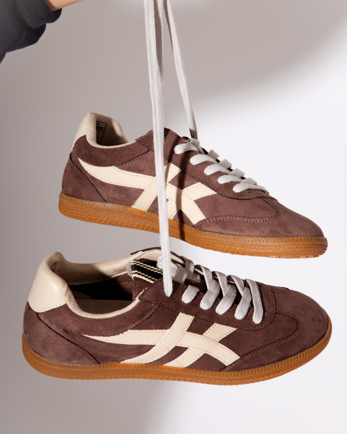 Sasha Sneaker in Brown Suede