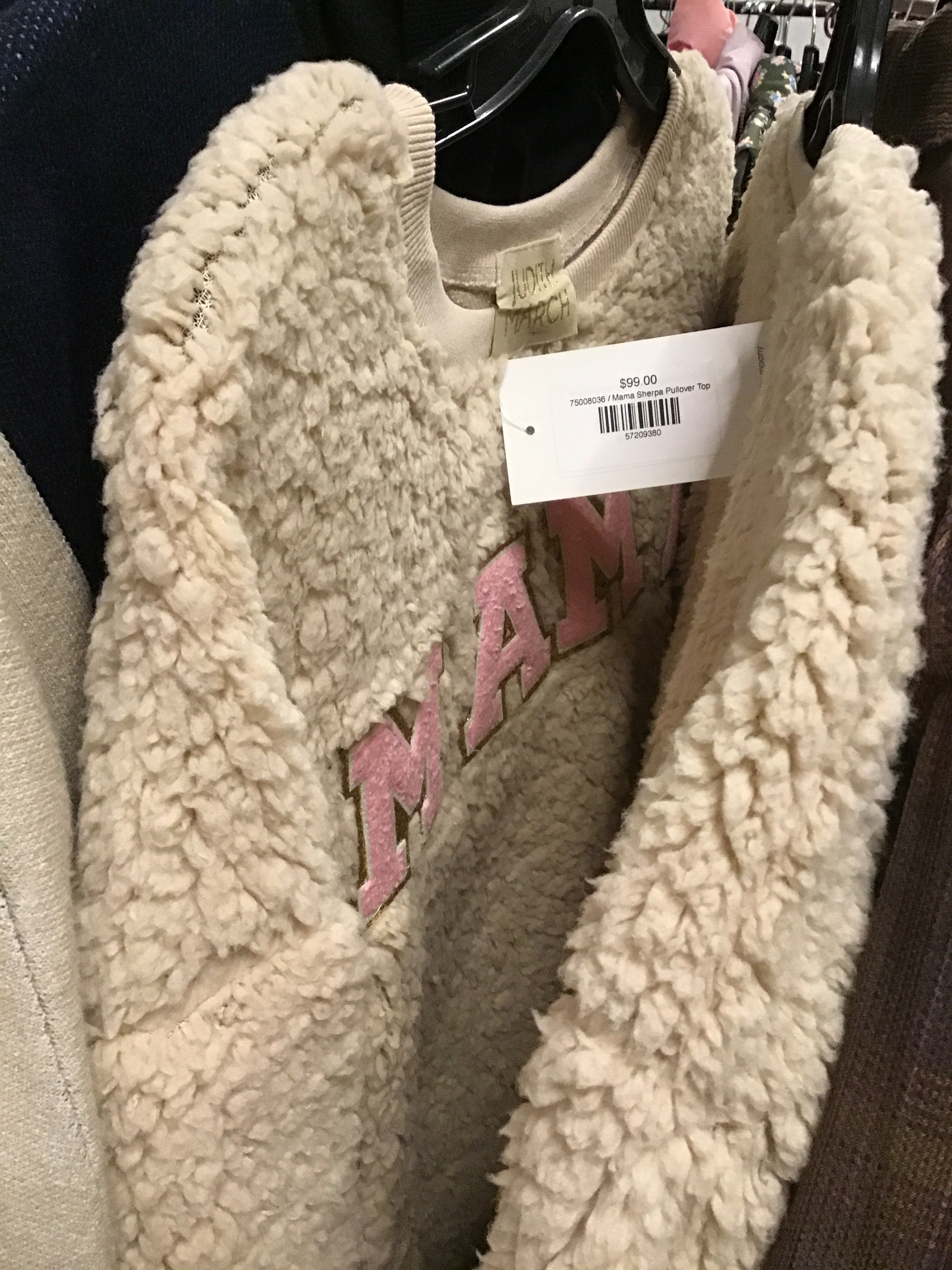 Mama Sherpa Pullover Top