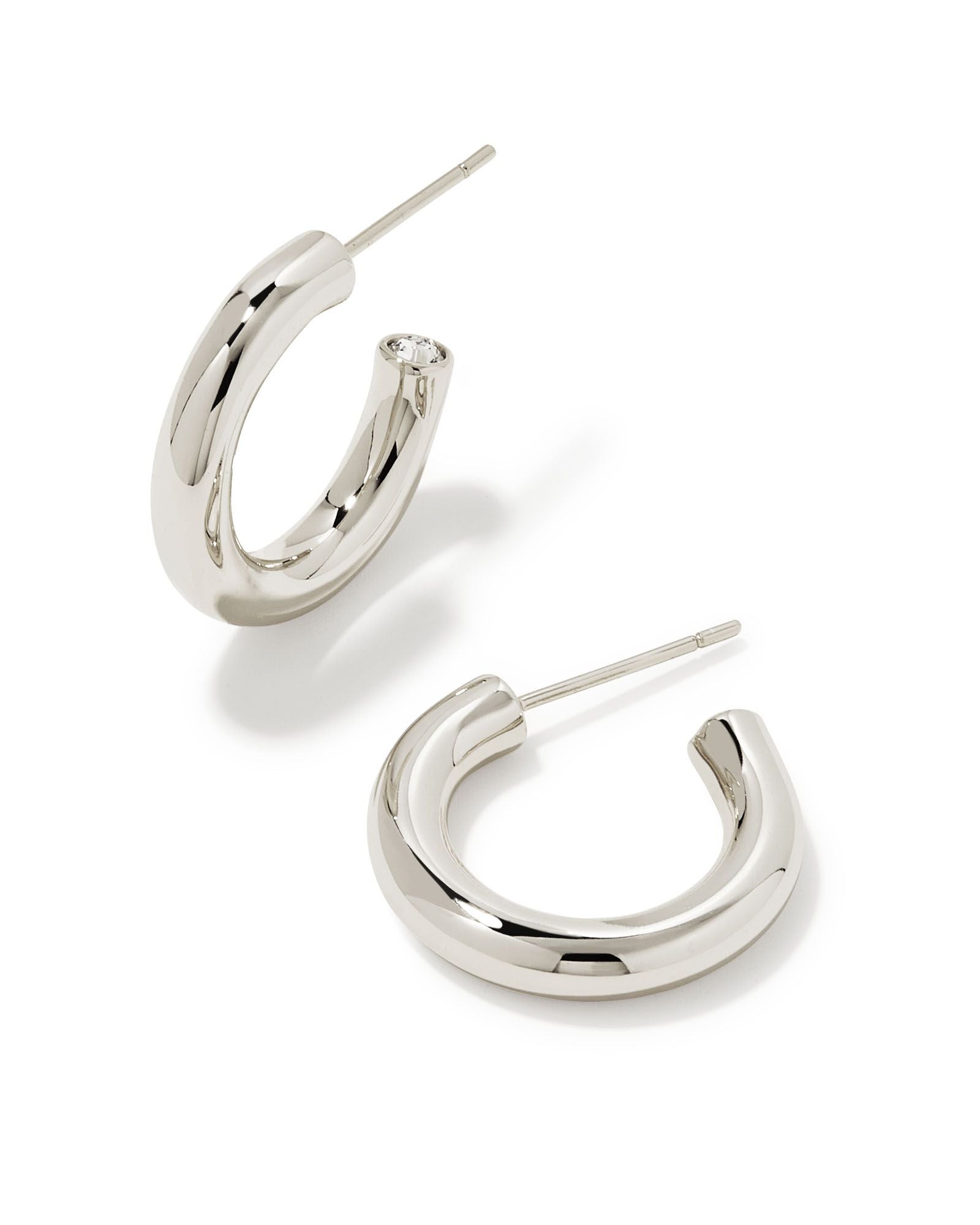 Colette Huggie Earring in Silver