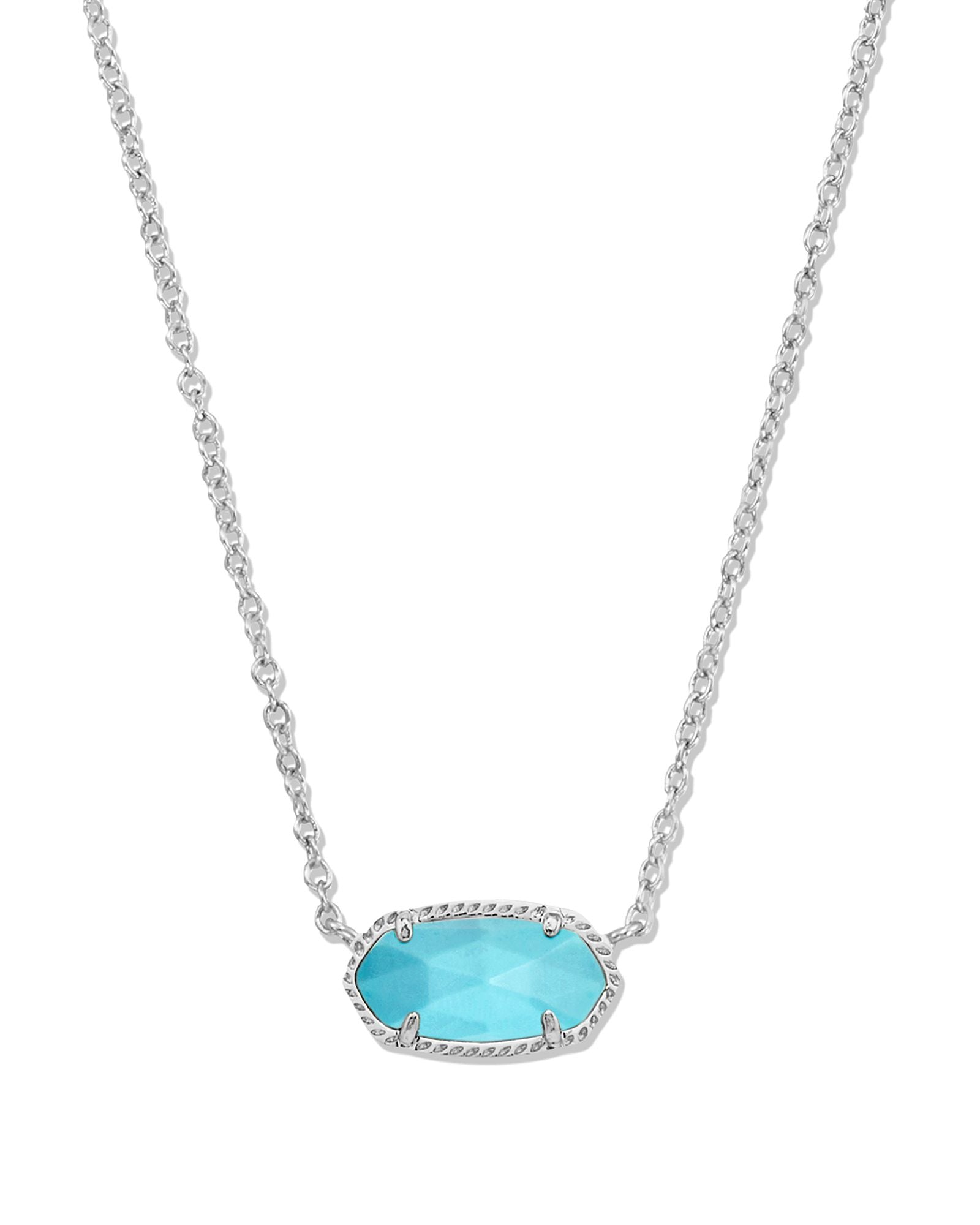 Elisa Necklace in Silver Turquoise Magnesite