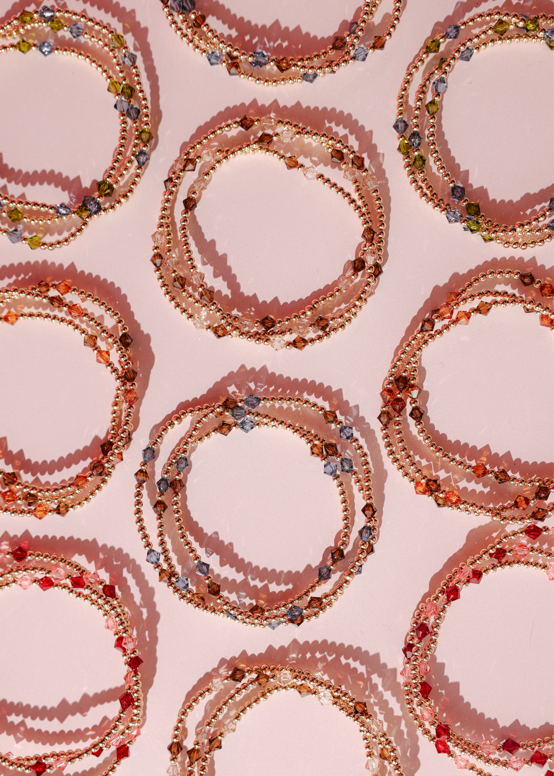 Charlotte Bracelet in Champagne and Mocha