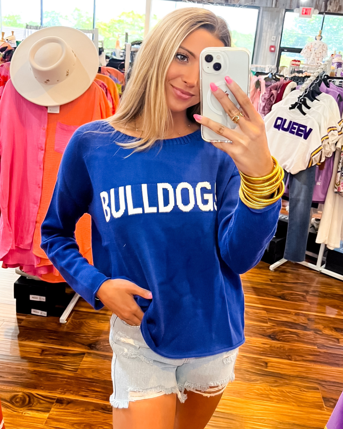 Bulldog Custom Sweater Cobalt