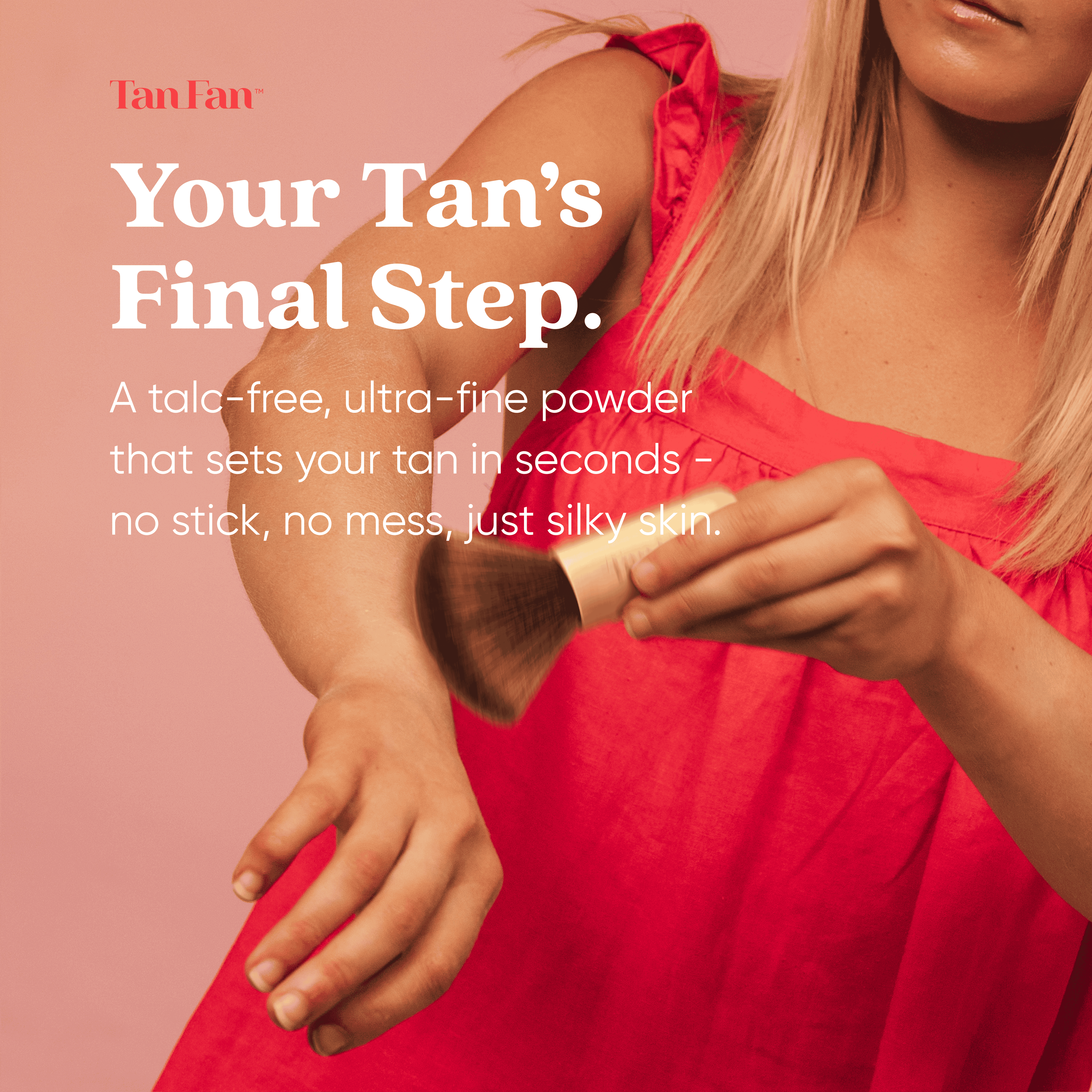 Self Tan Drying Powder + Bamboo Body Brush - USA Made