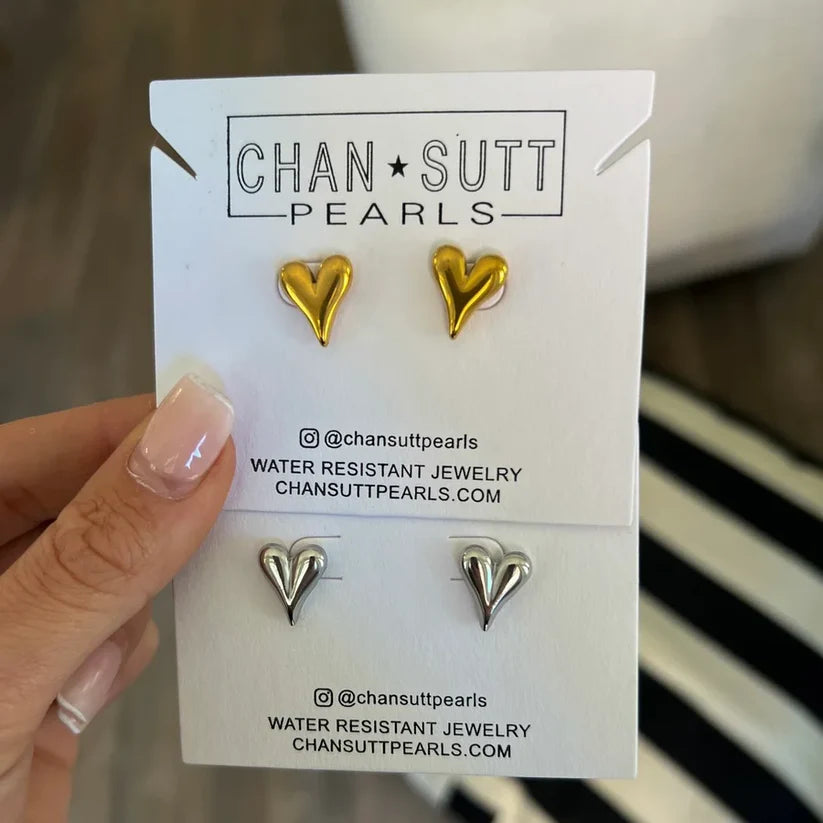 Heart Studs