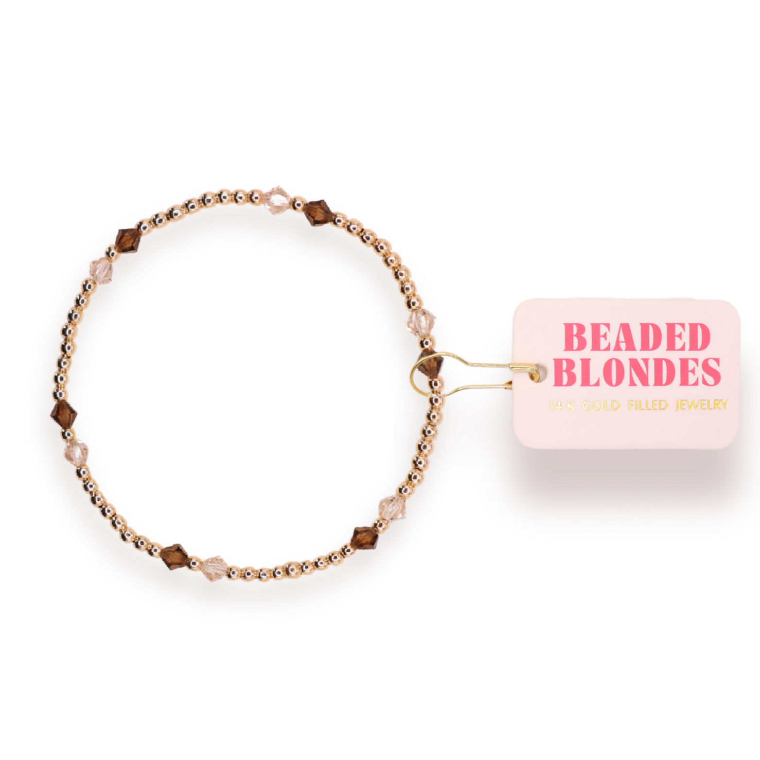 Charlotte Bracelet in Champagne and Mocha