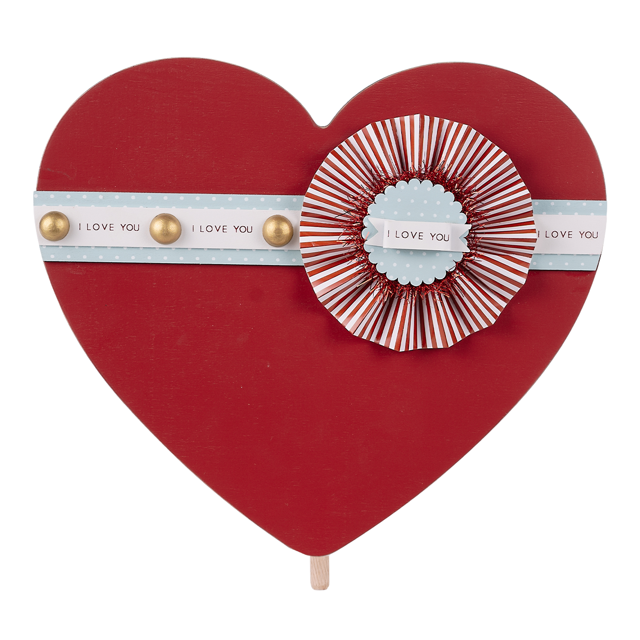 I Love You Heart Fan Topper