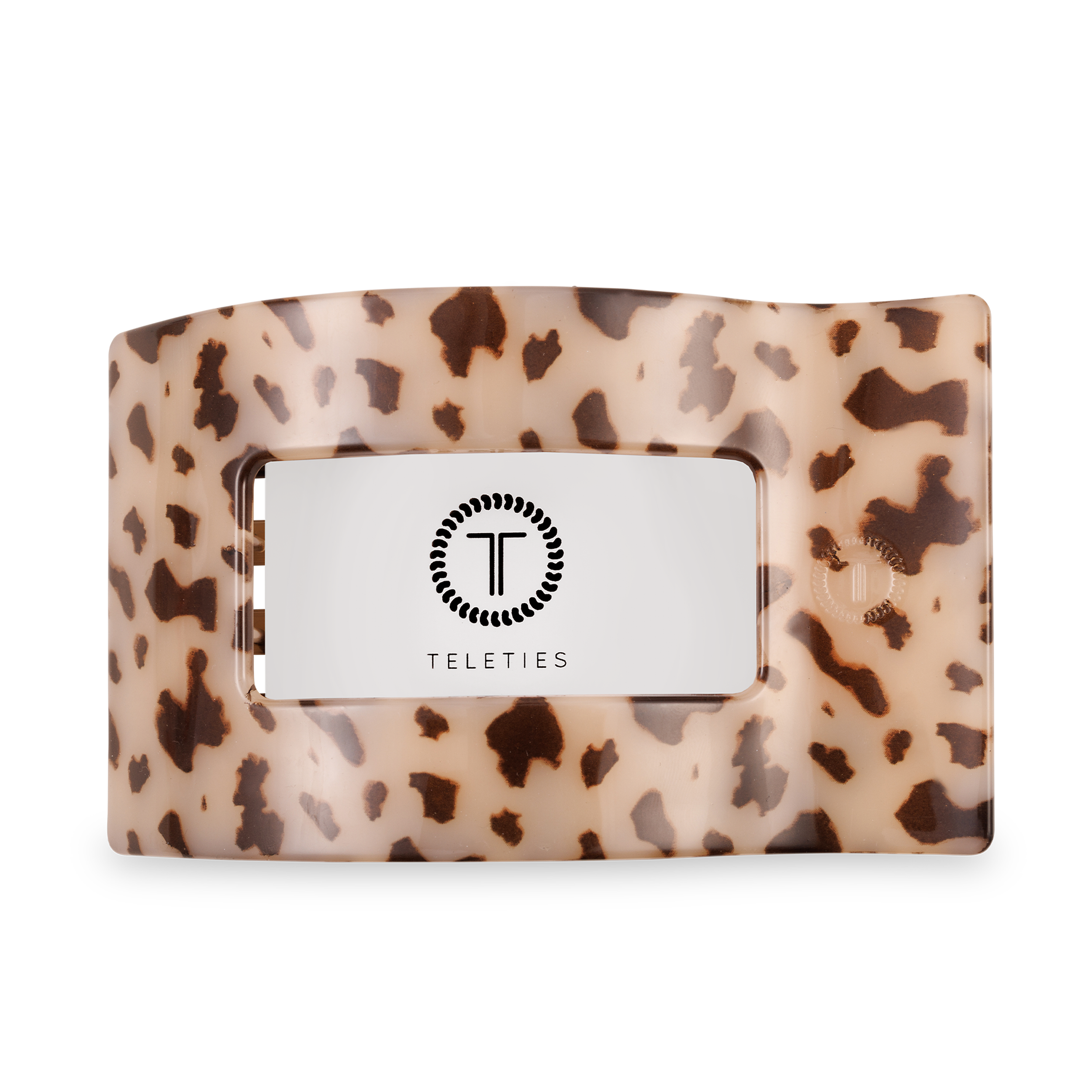 Flat Rectangle Hair Clip | Large | Blonde Tortoise