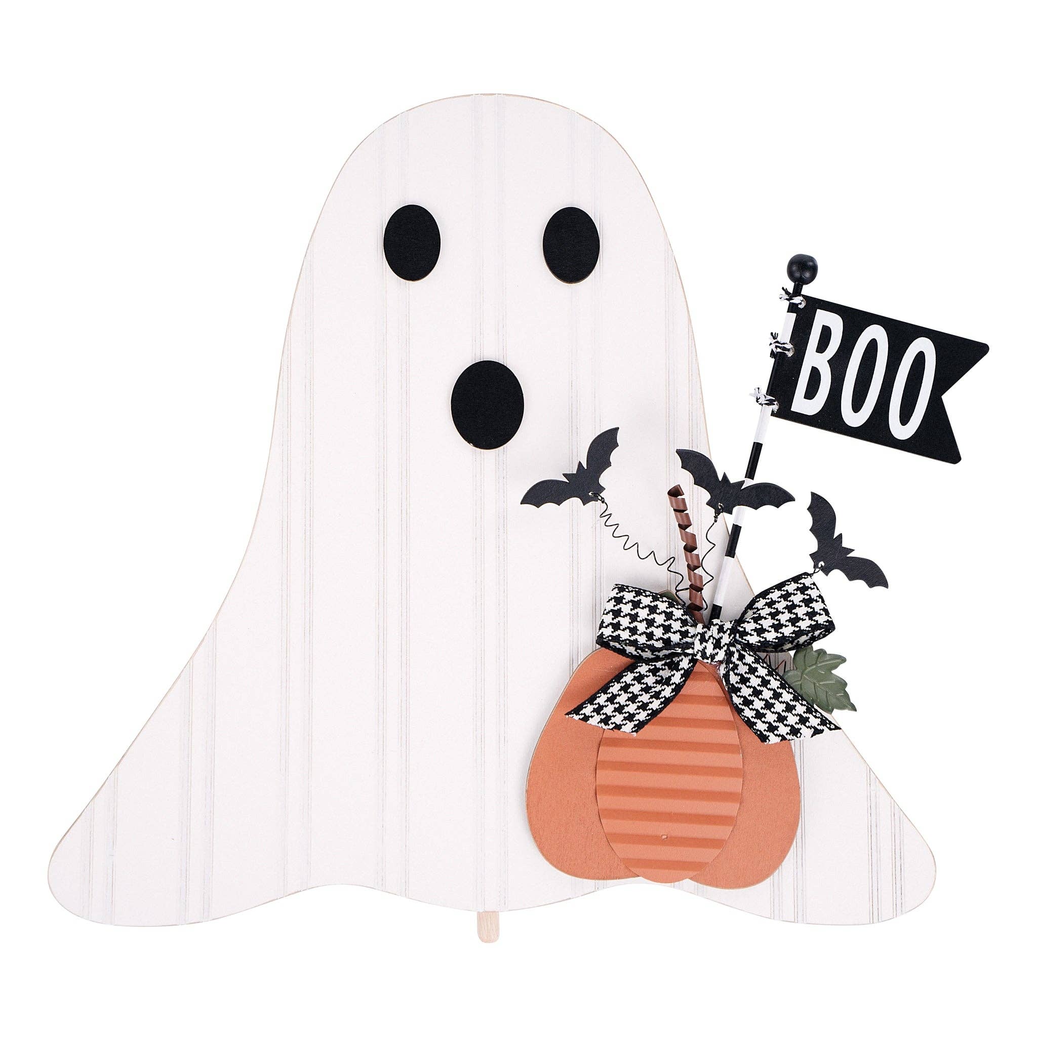 Boo Flag Ghost Topper - Halloween Decor