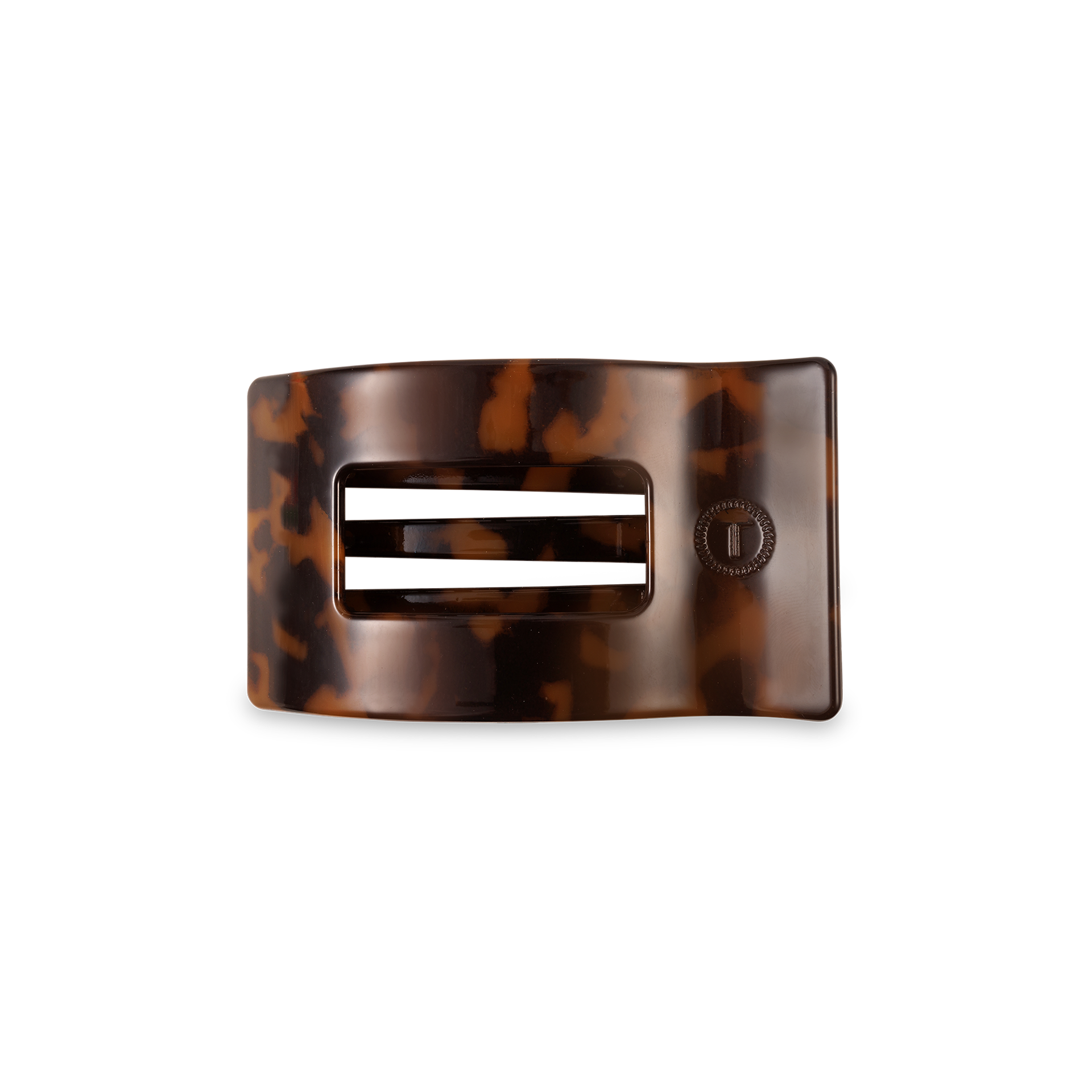 Flat Rectangle Hair Clip | Small | Tortoise