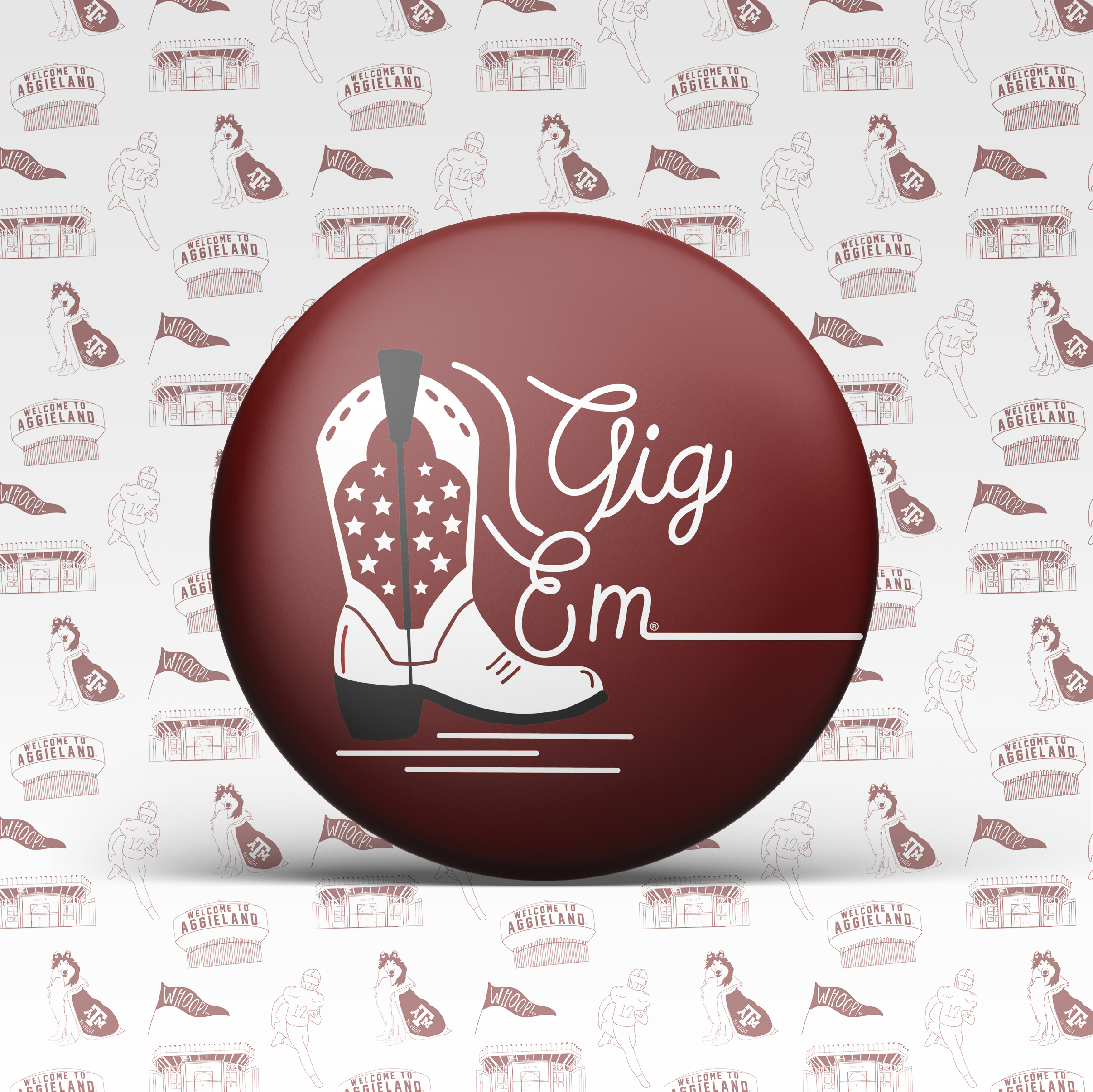 Texas A&M Game Day Buttons | Gameday Pins