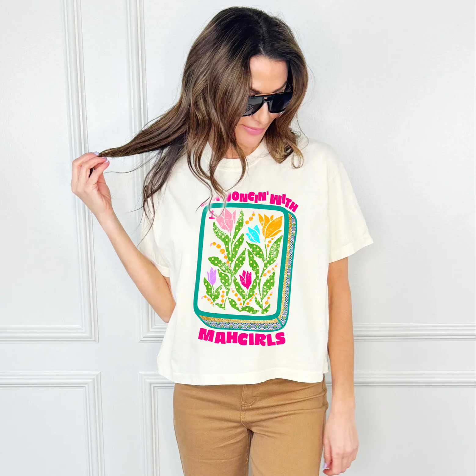 Mahjohgin with Mahgirls Crop Tee