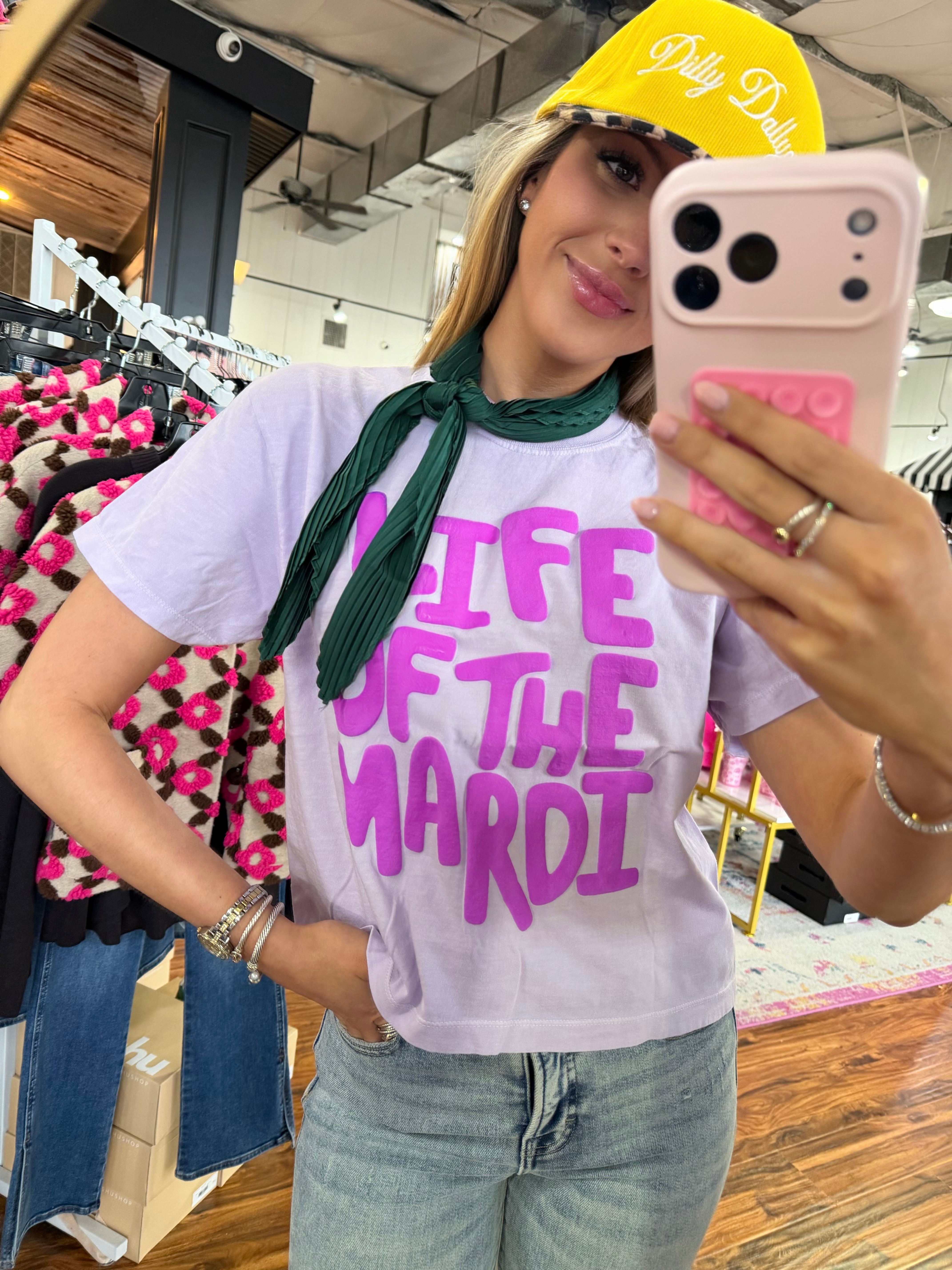 Life of the Mardi Crop Tee