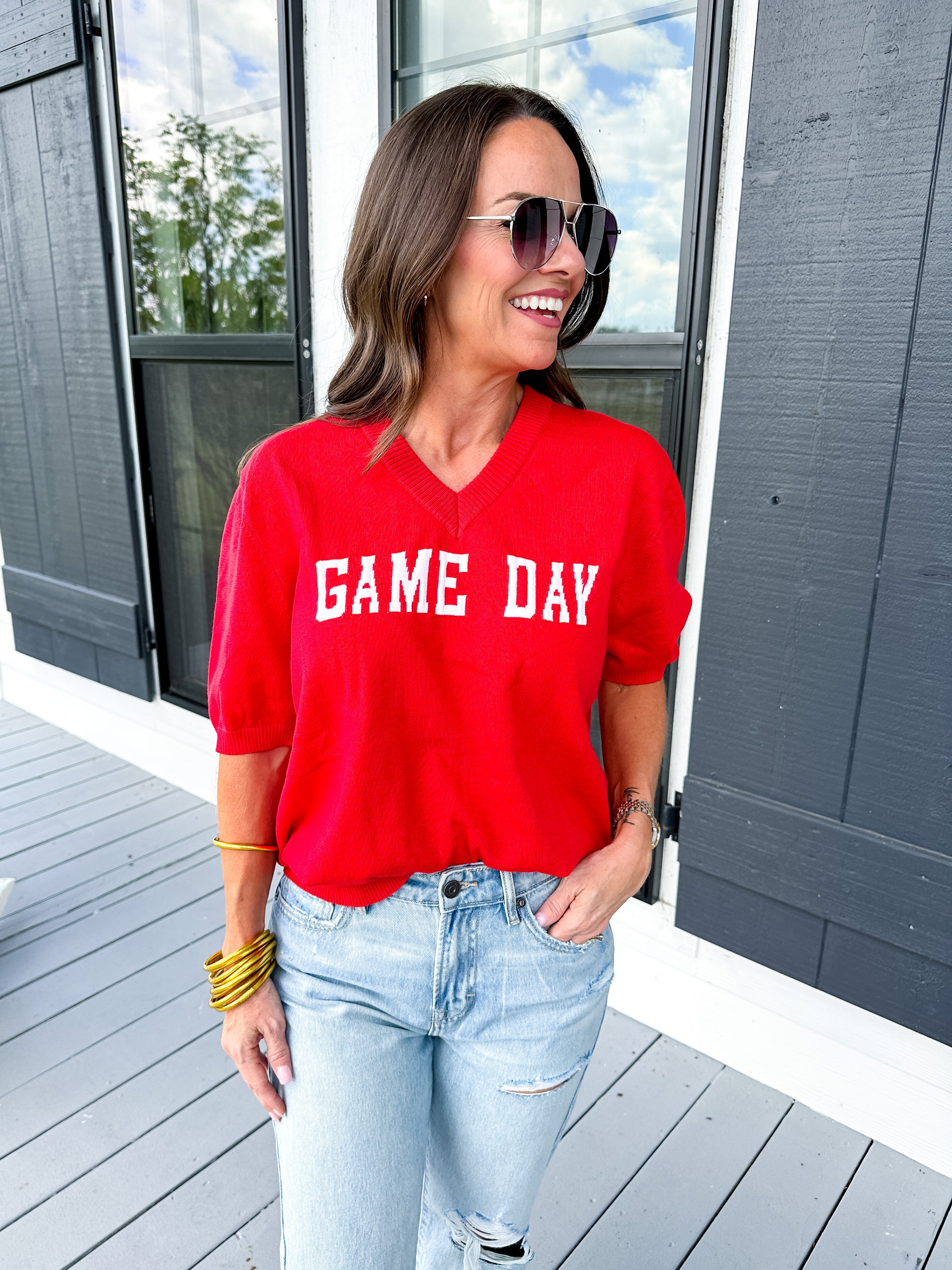 GAMEDAY Sweater in Red