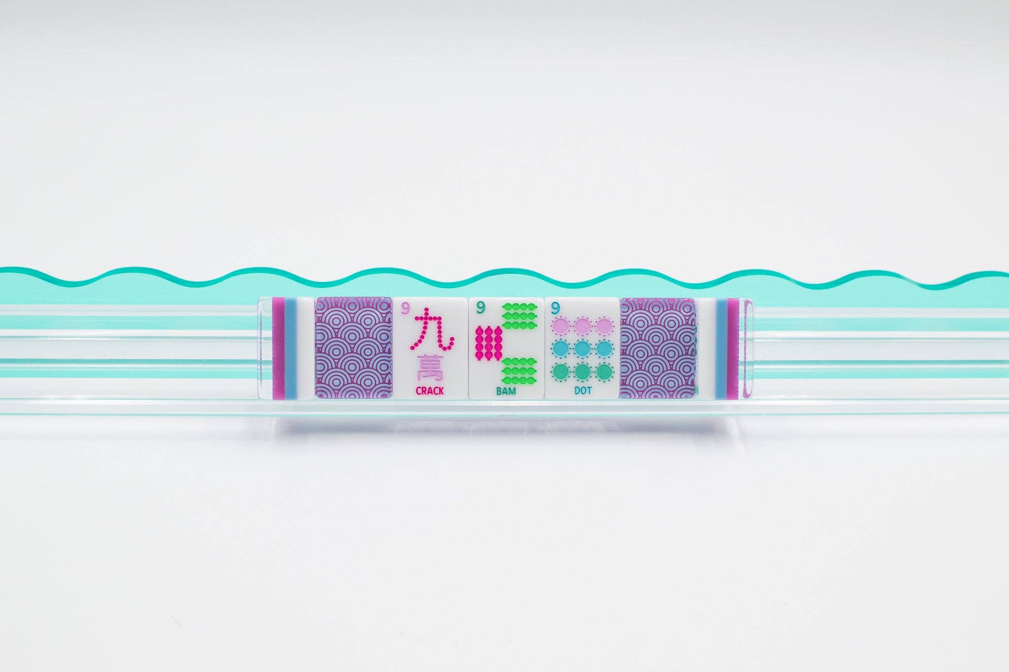Crystal Confetti Purple | Mahjong Tiles