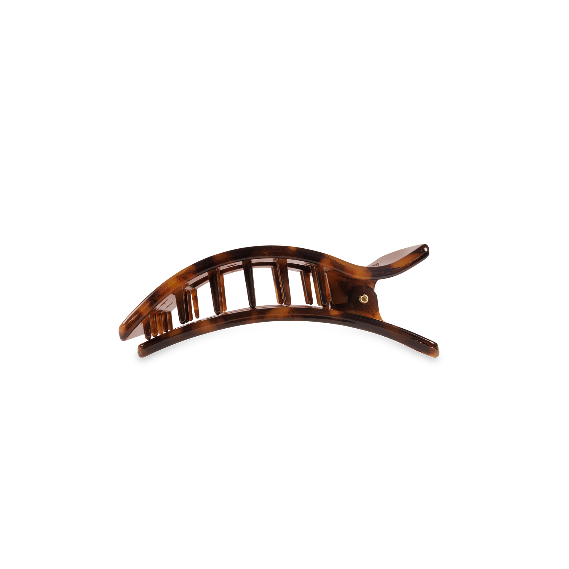 Flat Rectangle Hair Clip | Small | Tortoise