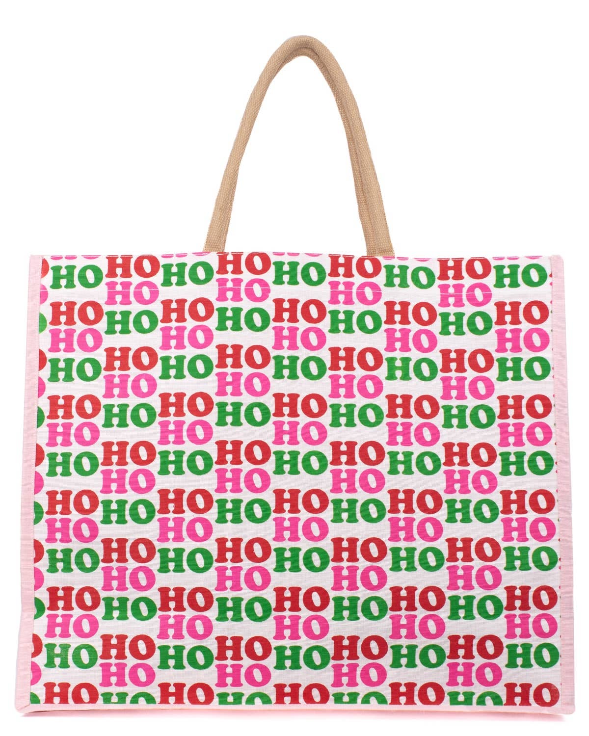 HoHoHo Juco Carryall Tote in White/Multi