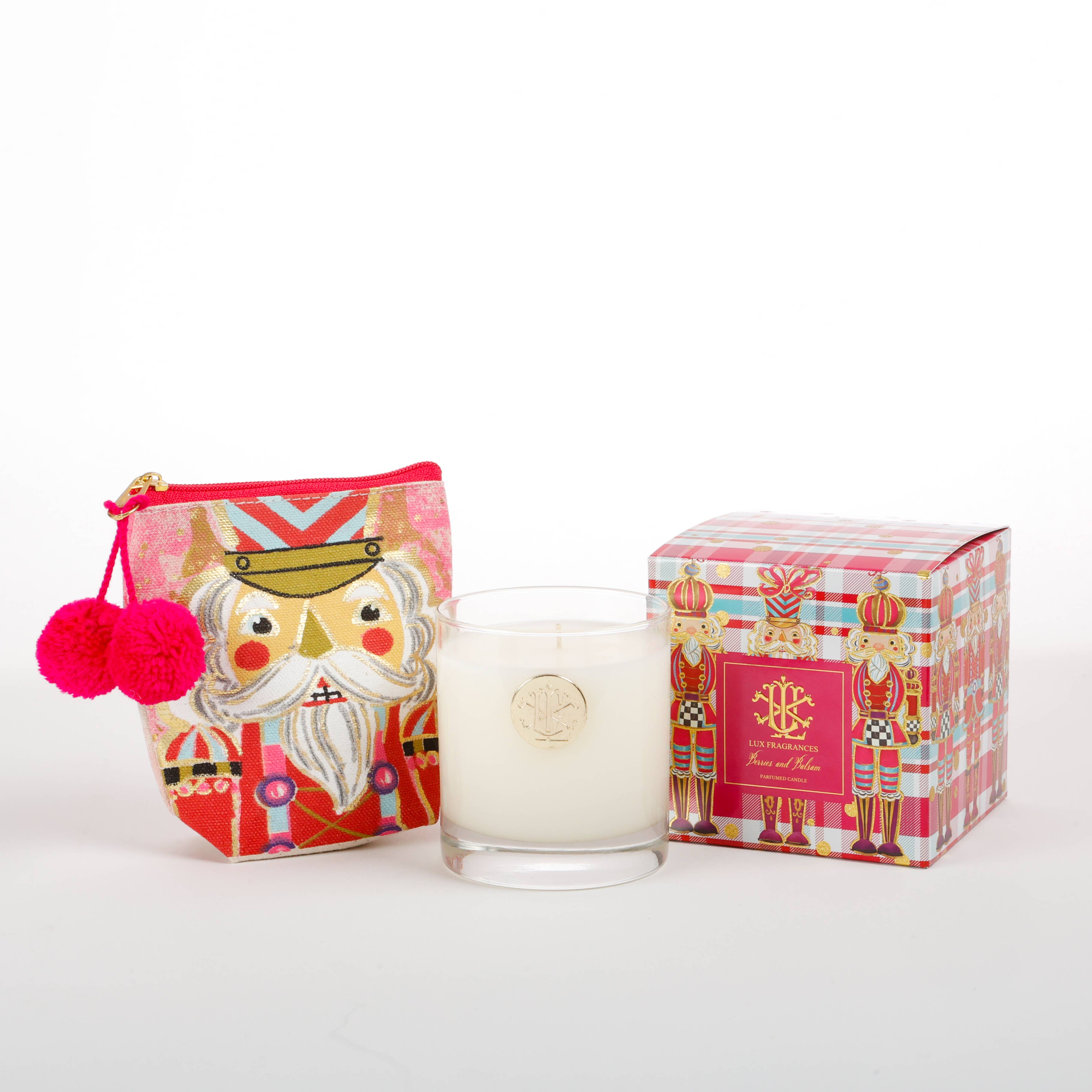Berries and Balsam Nutcracker Designer Box Candle