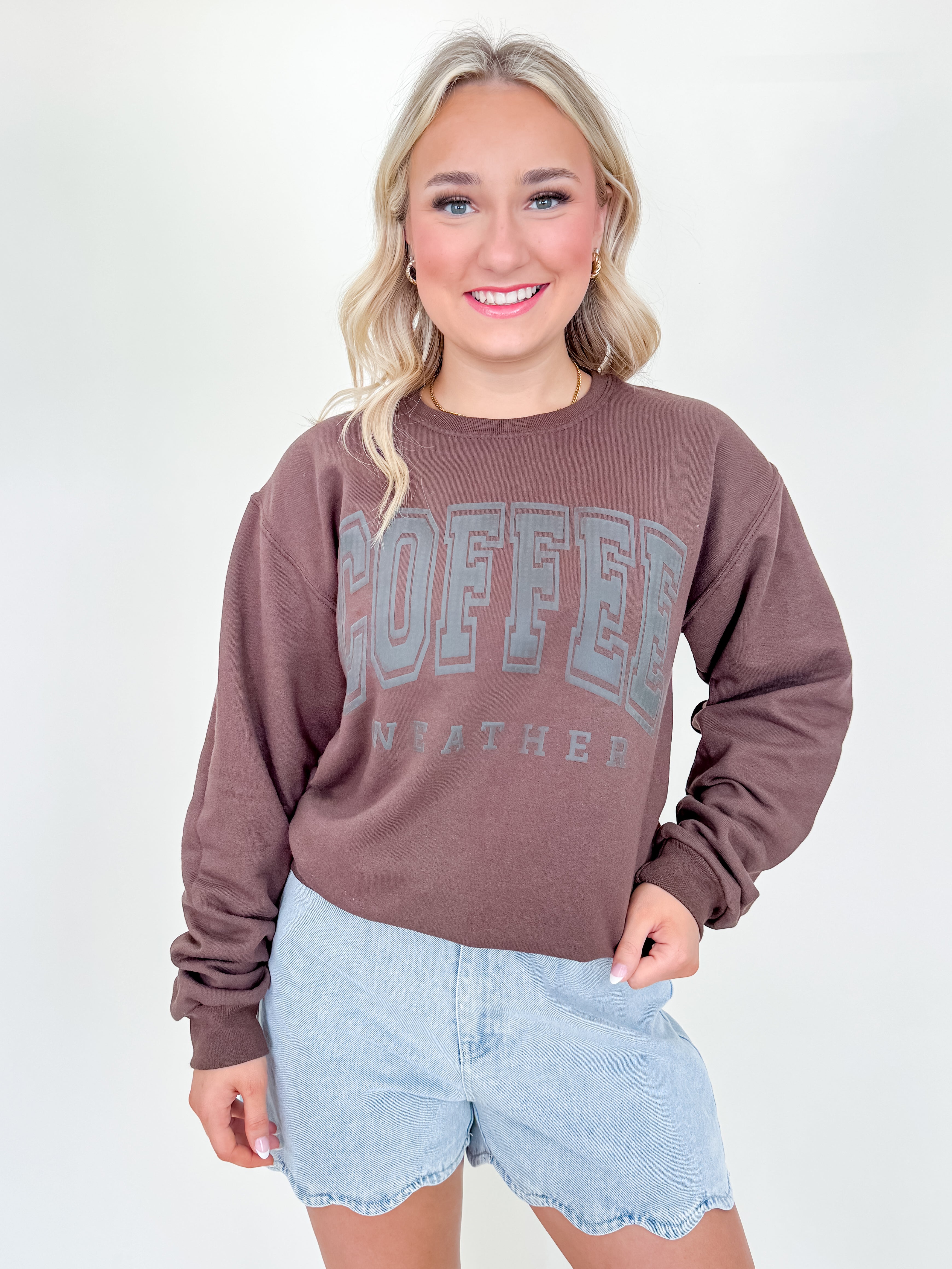 Coffee Weather Puff Sweatshirt