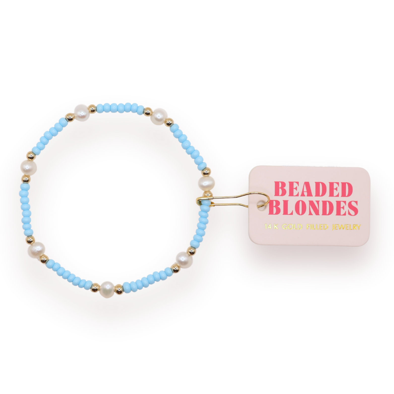 Powder Blue Pearl Bracelet