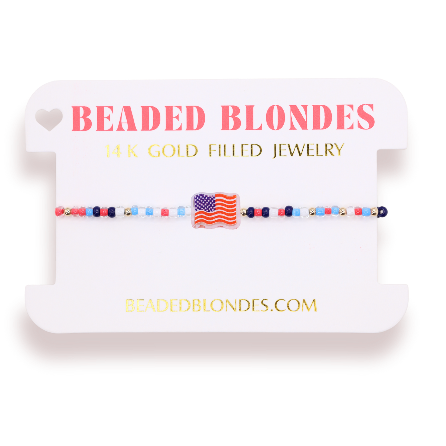 American Flag Bracelet on Color