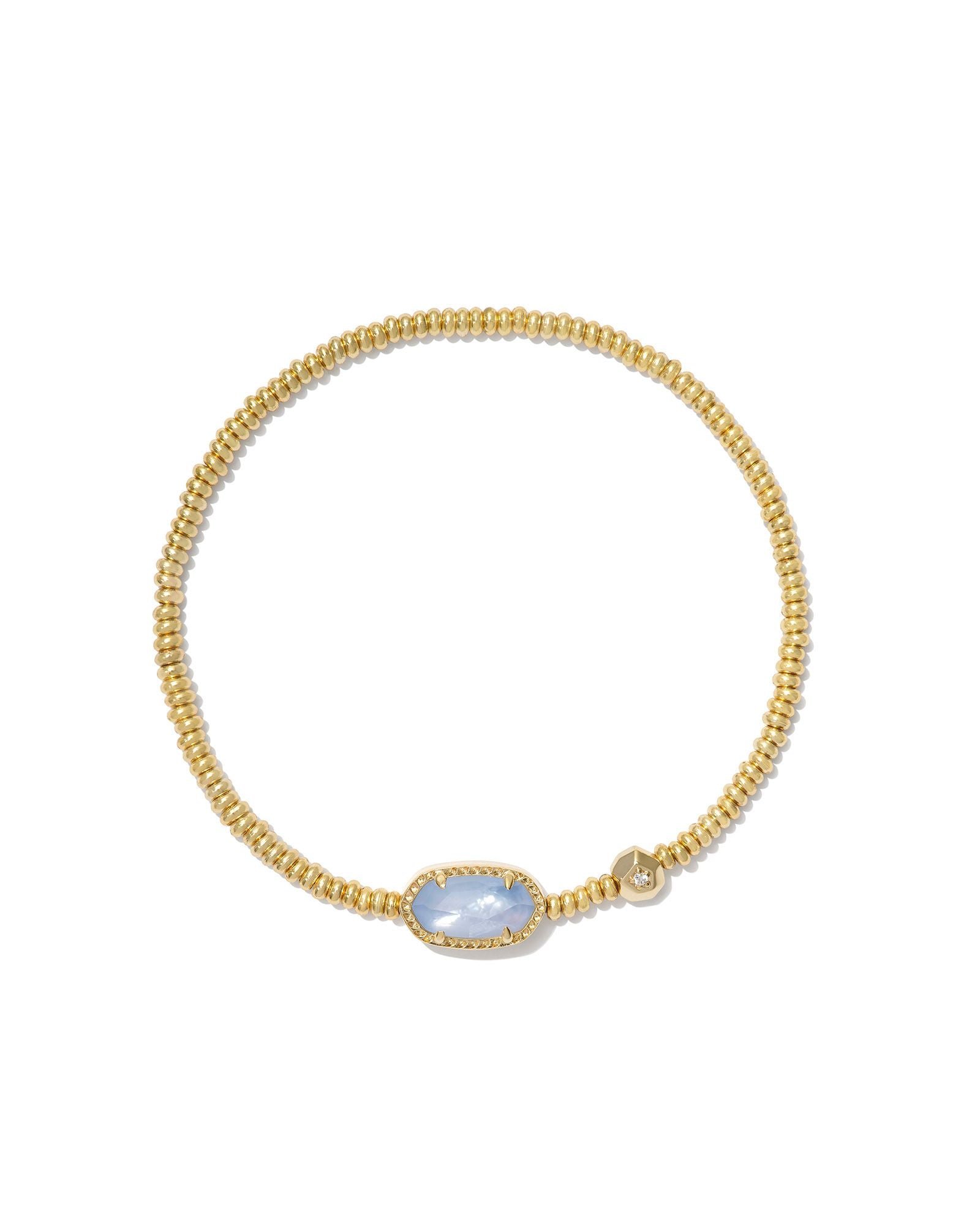 Grayson Stretch Bracelet in Gold Periwinkle Illusion