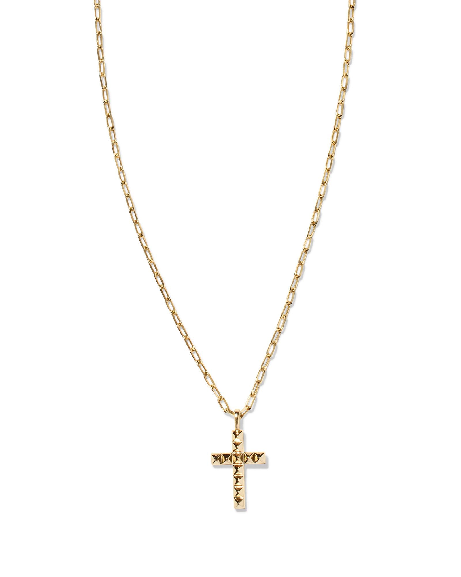 Jada Cross Pendant Necklace In Gold