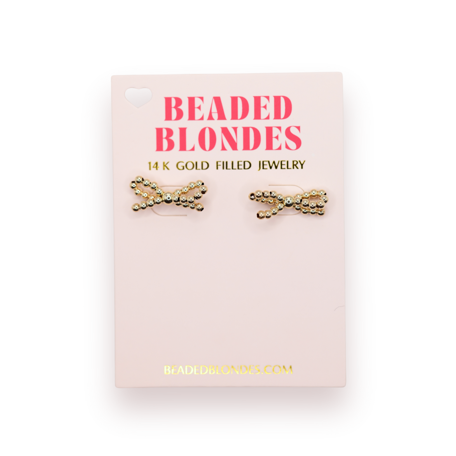 Gold Bow Earrings