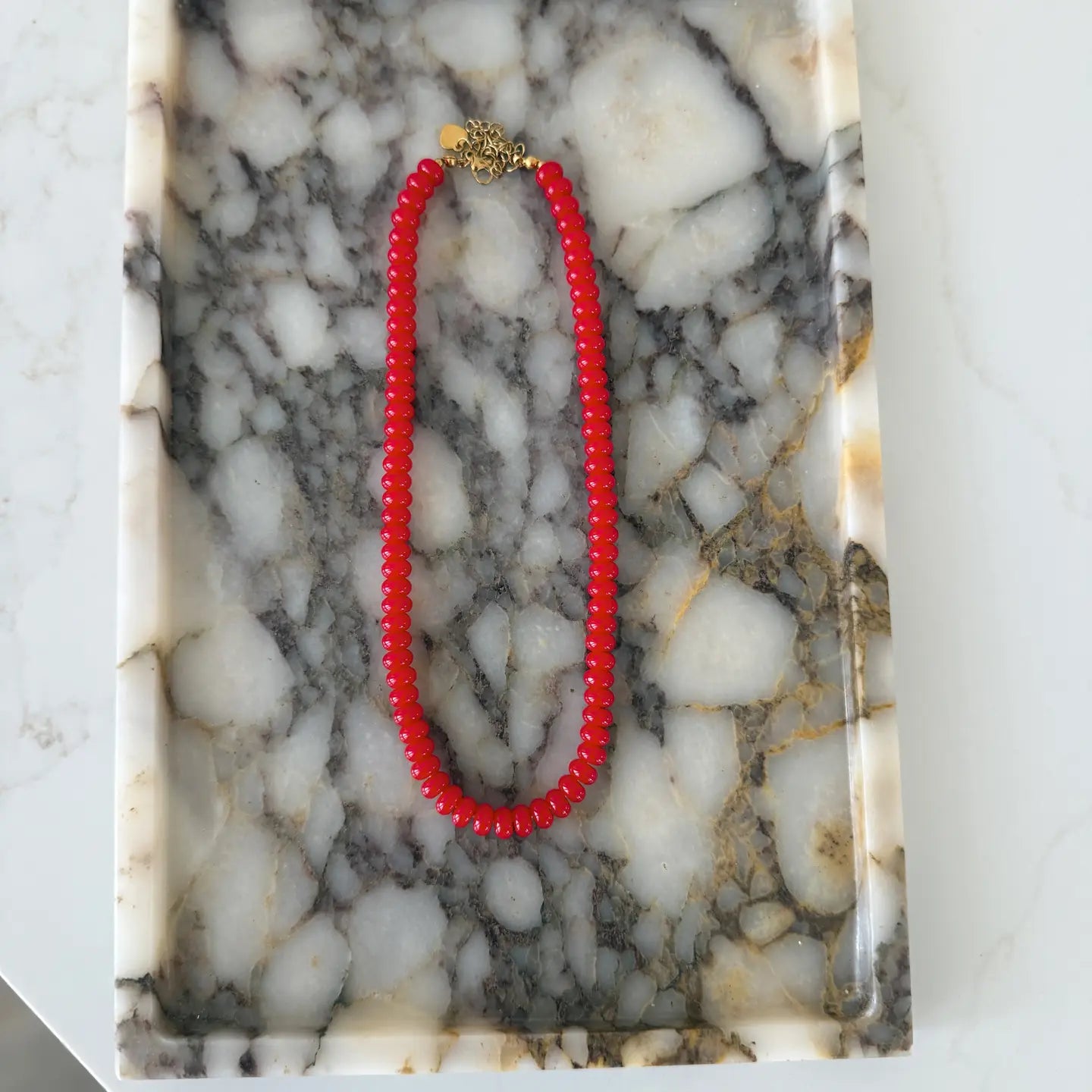 Hazel Necklace in Red